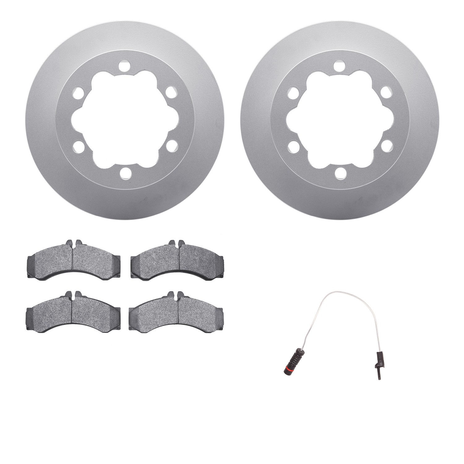 DFC GEOSPEC Coated Rotor- HD Brake Pad - Sensor