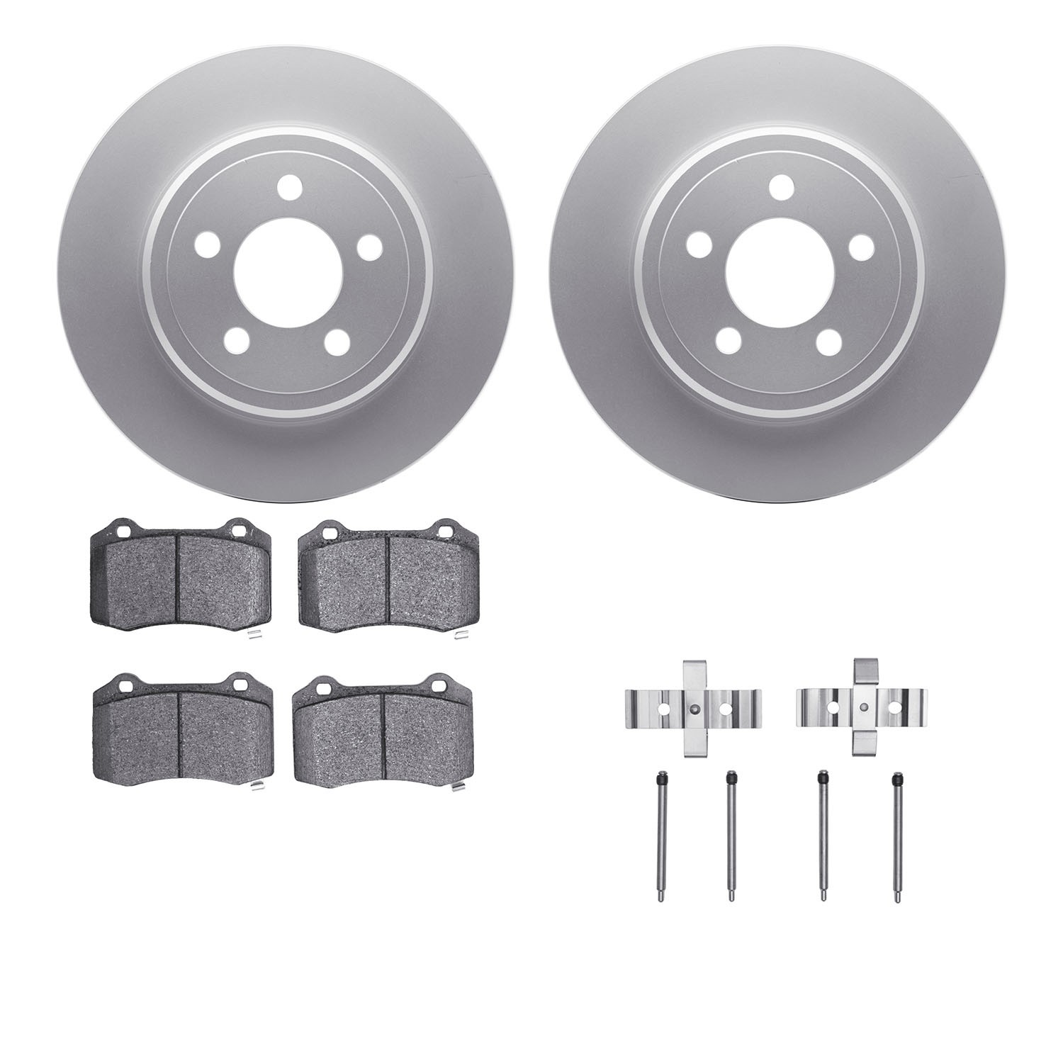 DFC GEOSPEC Coated Rotor- HD Brake Pad - Hardware