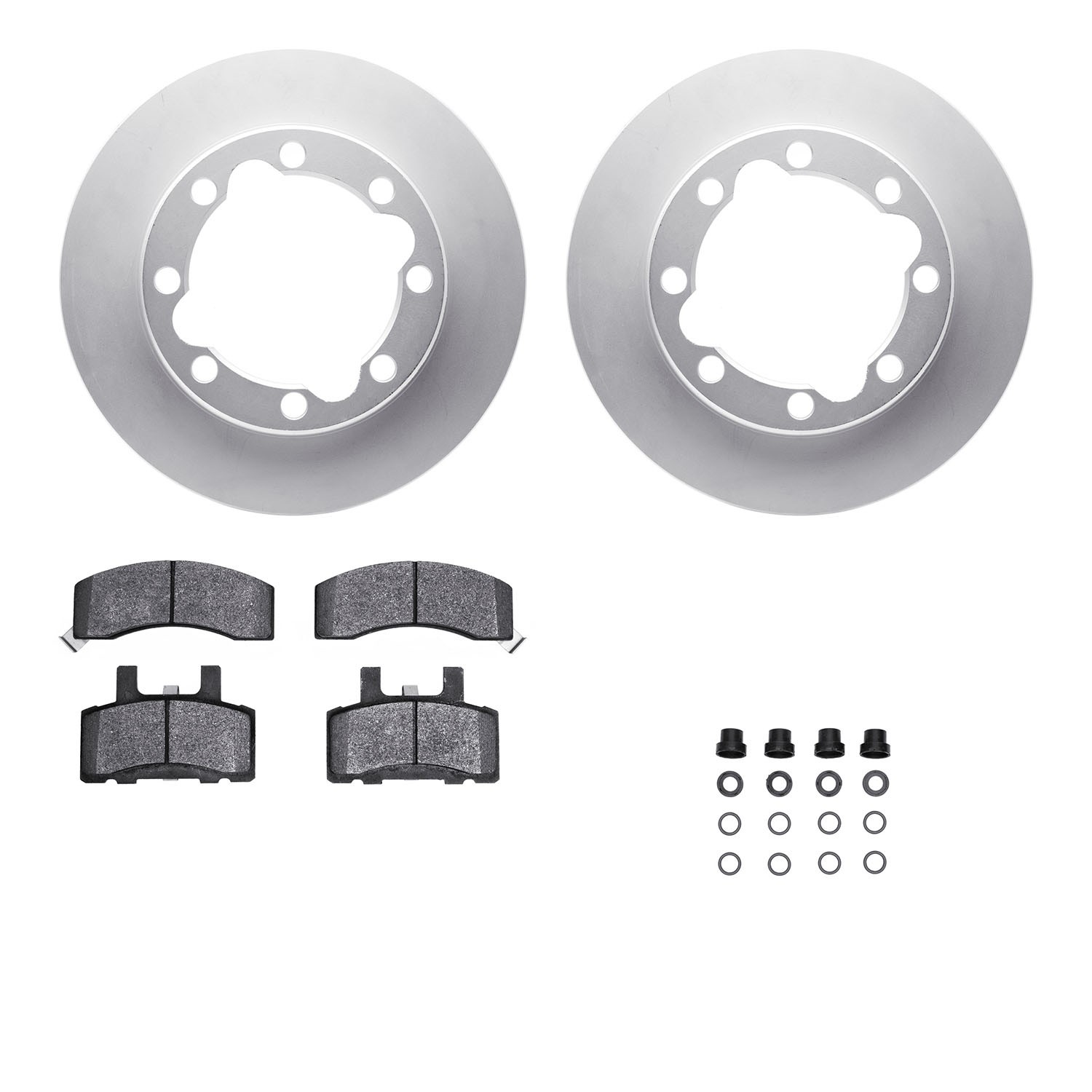 DFC GEOSPEC Coated Rotor- HD Brake Pad - Hardware