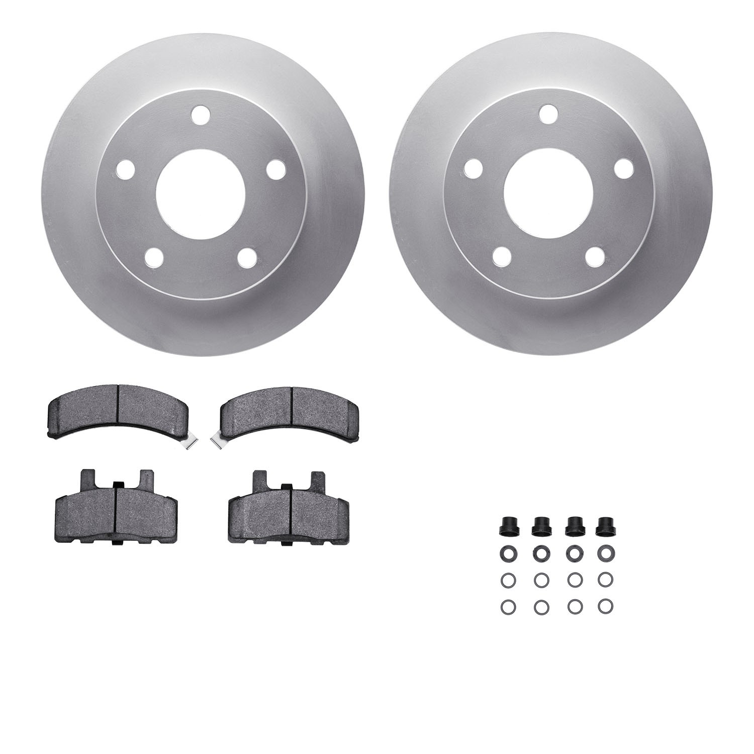 DFC GEOSPEC Coated Rotor- HD Brake Pad - Hardware