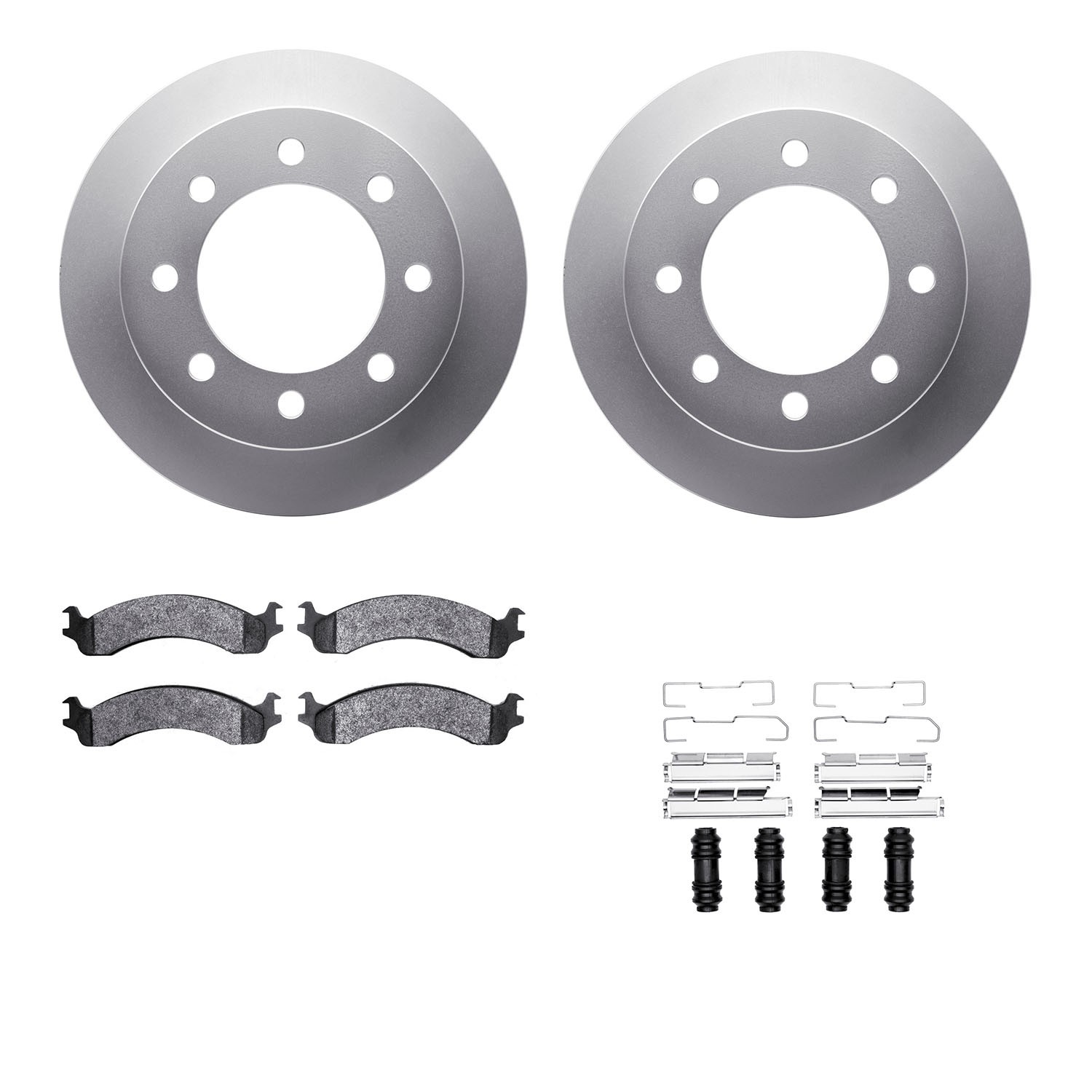 DFC GEOSPEC Coated Rotor- HD Brake Pad - Hardware