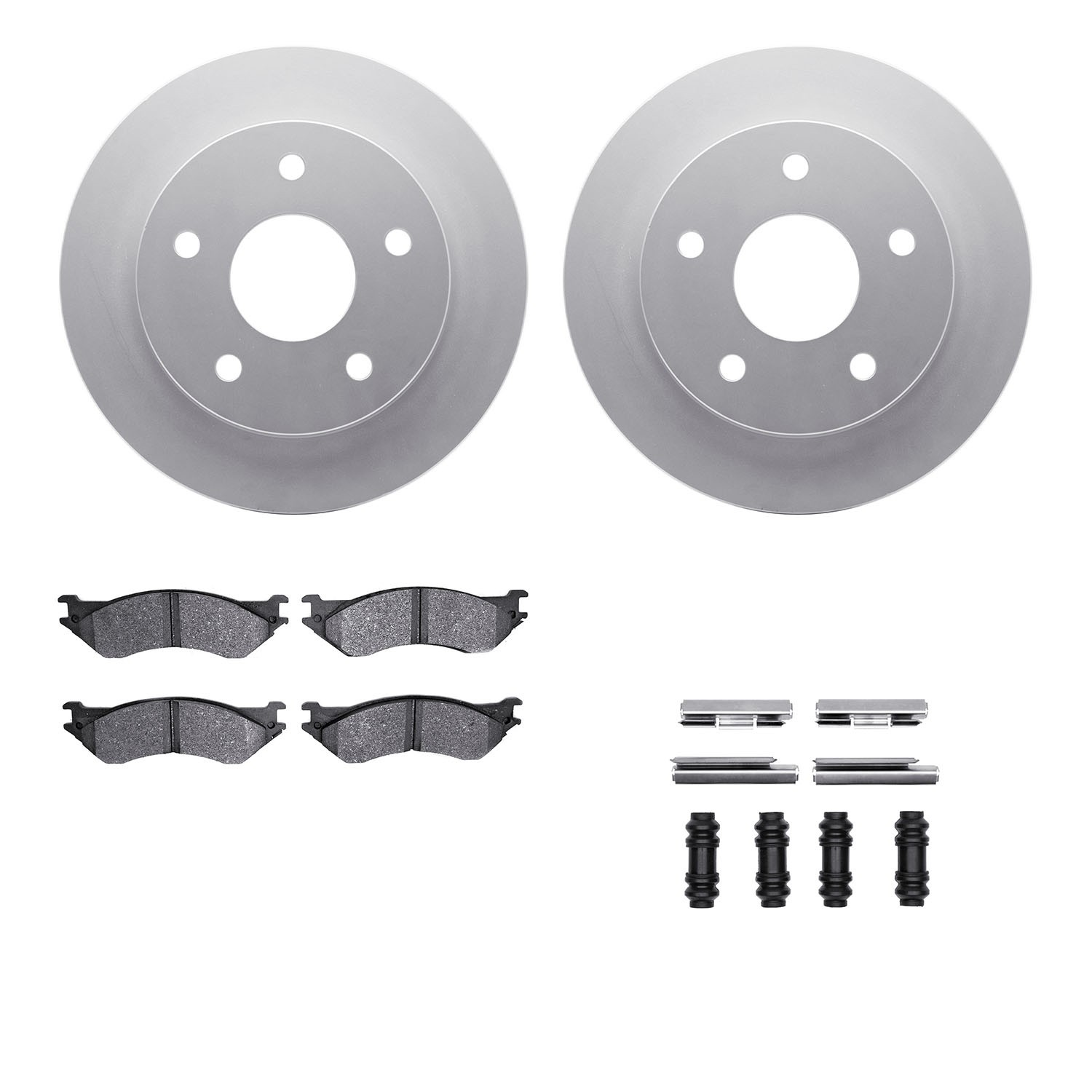 DFC GEOSPEC Coated Rotor- HD Brake Pad - Hardware