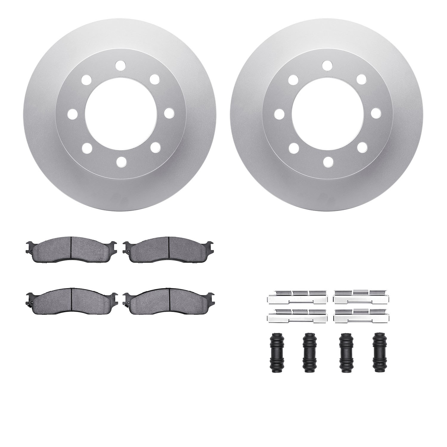 DFC GEOSPEC Coated Rotor- HD Brake Pad - Hardware