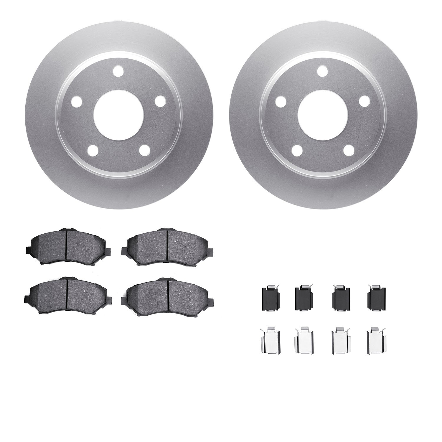 DFC GEOSPEC Coated Rotor- HD Brake Pad - Hardware