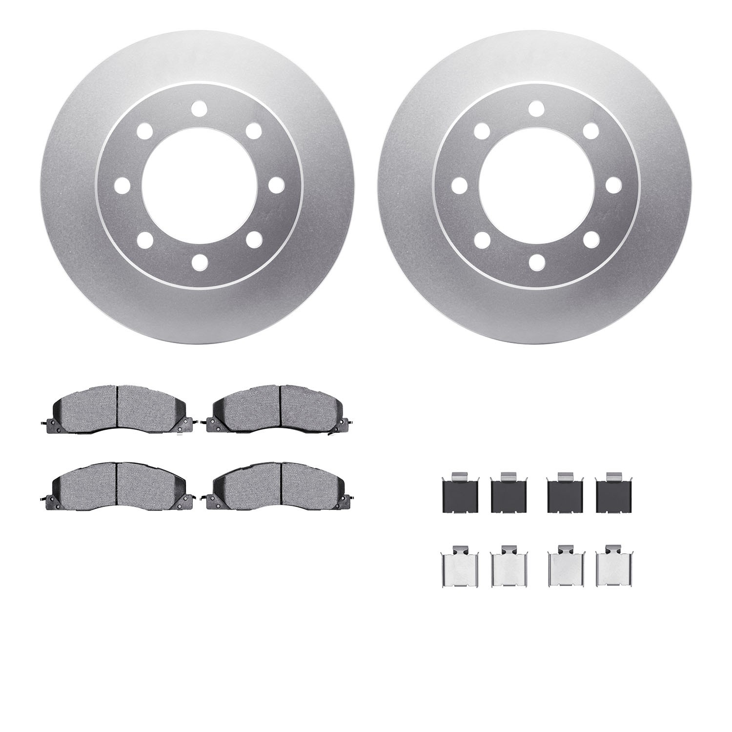DFC GEOSPEC Coated Rotor- HD Brake Pad - Hardware