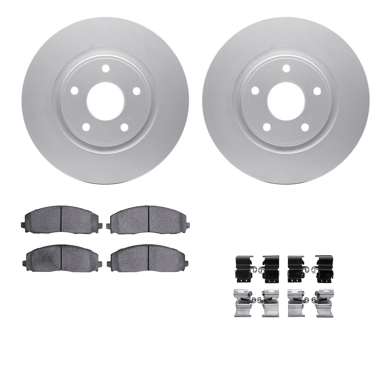 DFC GEOSPEC Coated Rotor- HD Brake Pad - Hardware