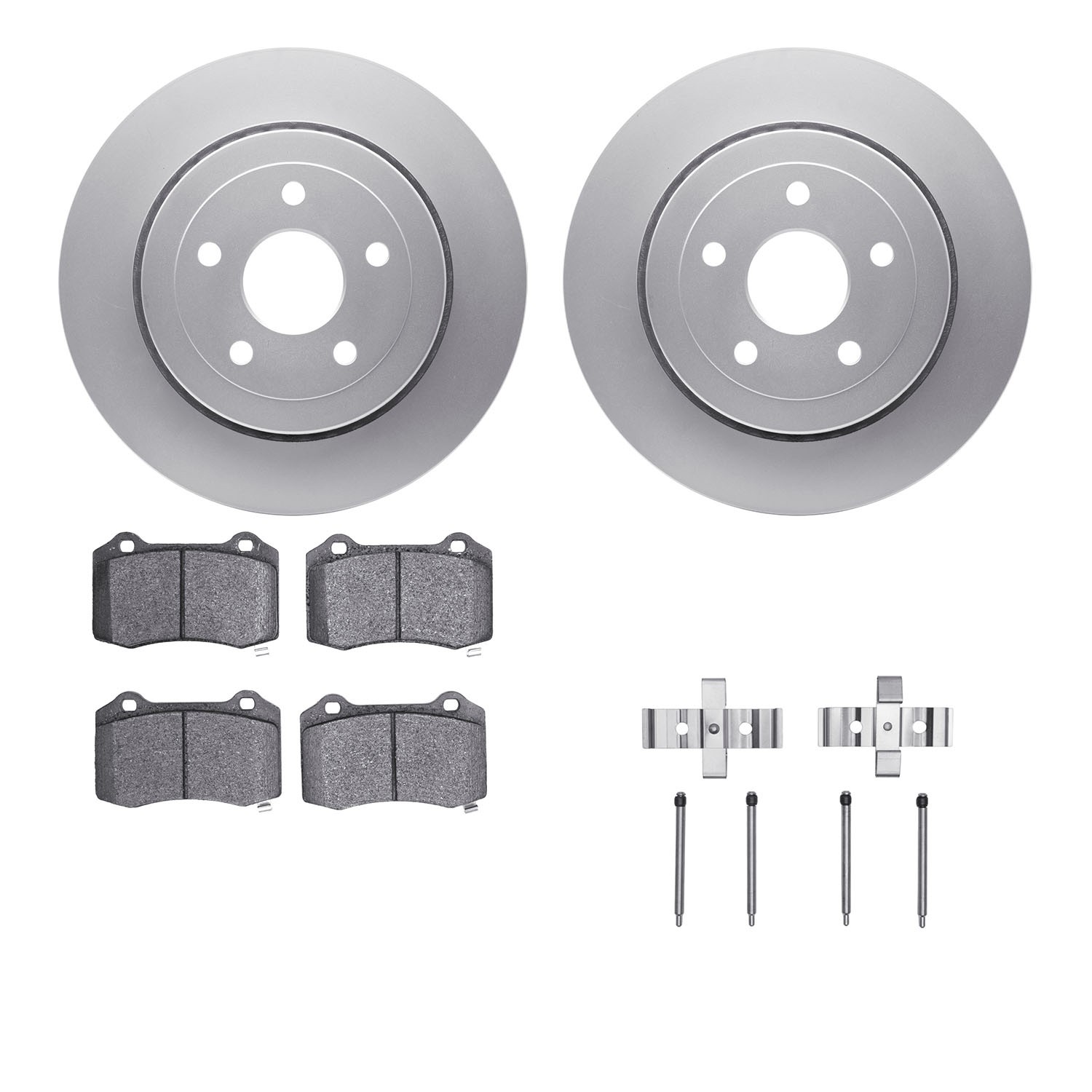 DFC GEOSPEC Coated Rotor- HD Brake Pad - Hardware