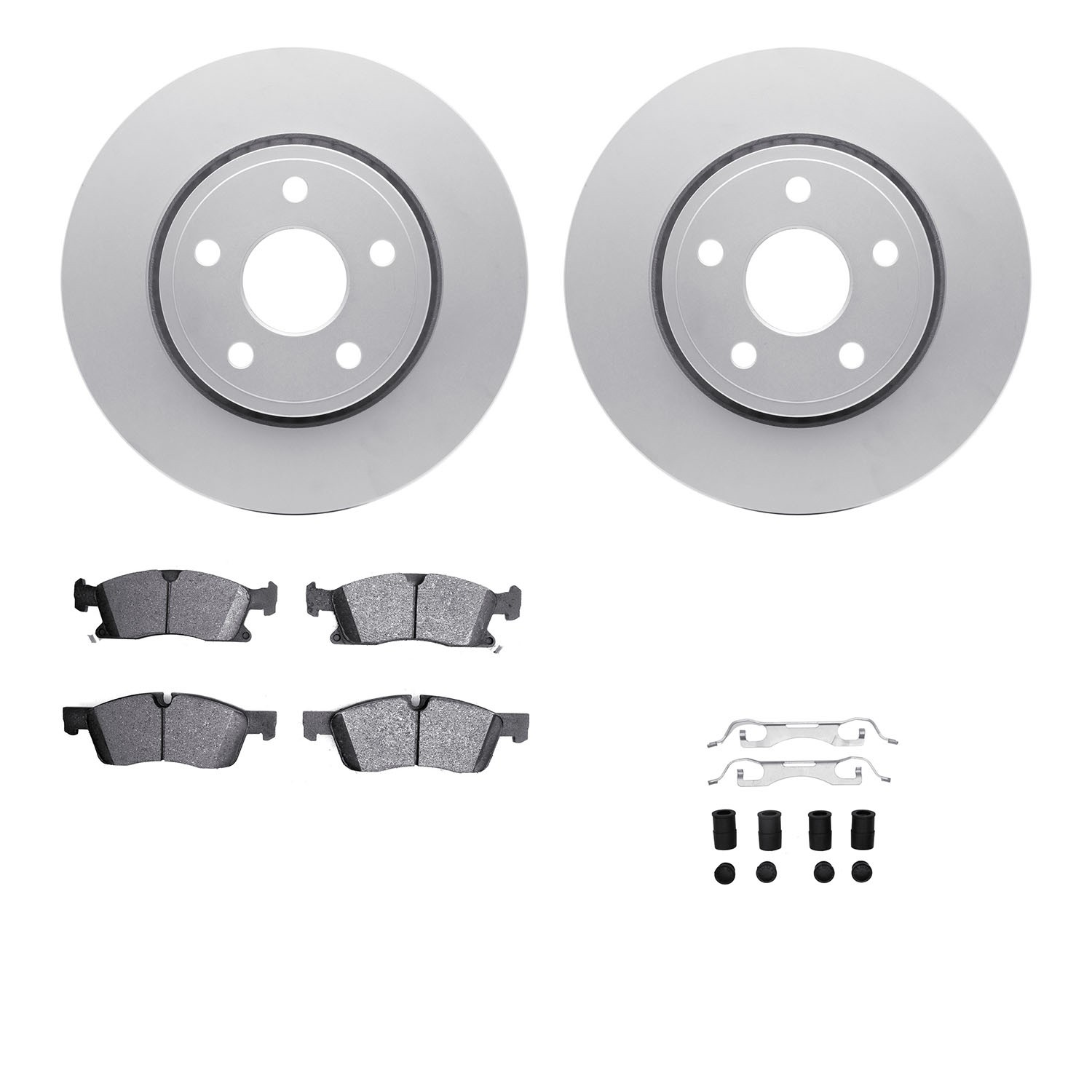 DFC GEOSPEC Coated Rotor- HD Brake Pad - Hardware