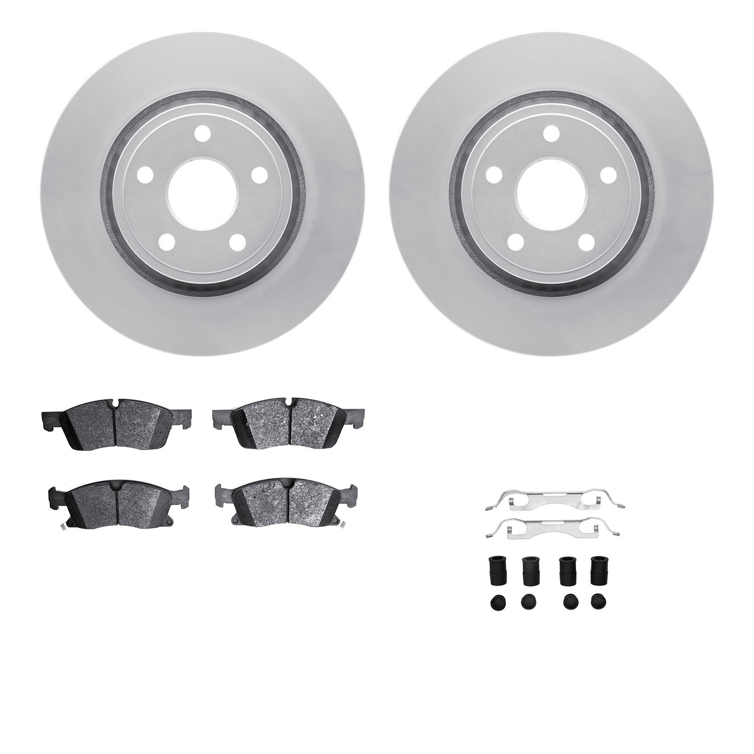 DFC GEOSPEC Coated Rotor- HD Brake Pad - Hardware