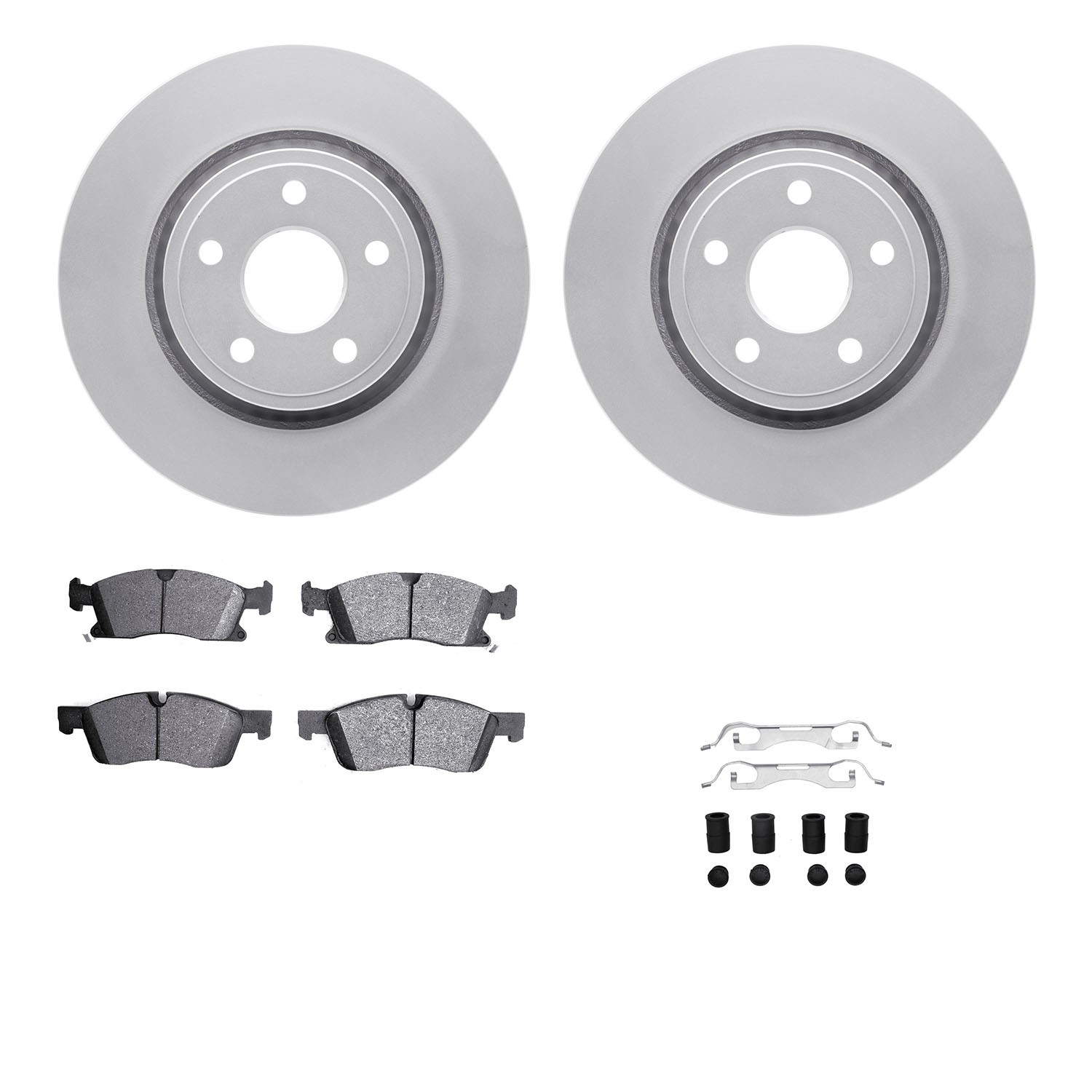 DFC GEOSPEC Coated Rotor- HD Brake Pad - Hardware