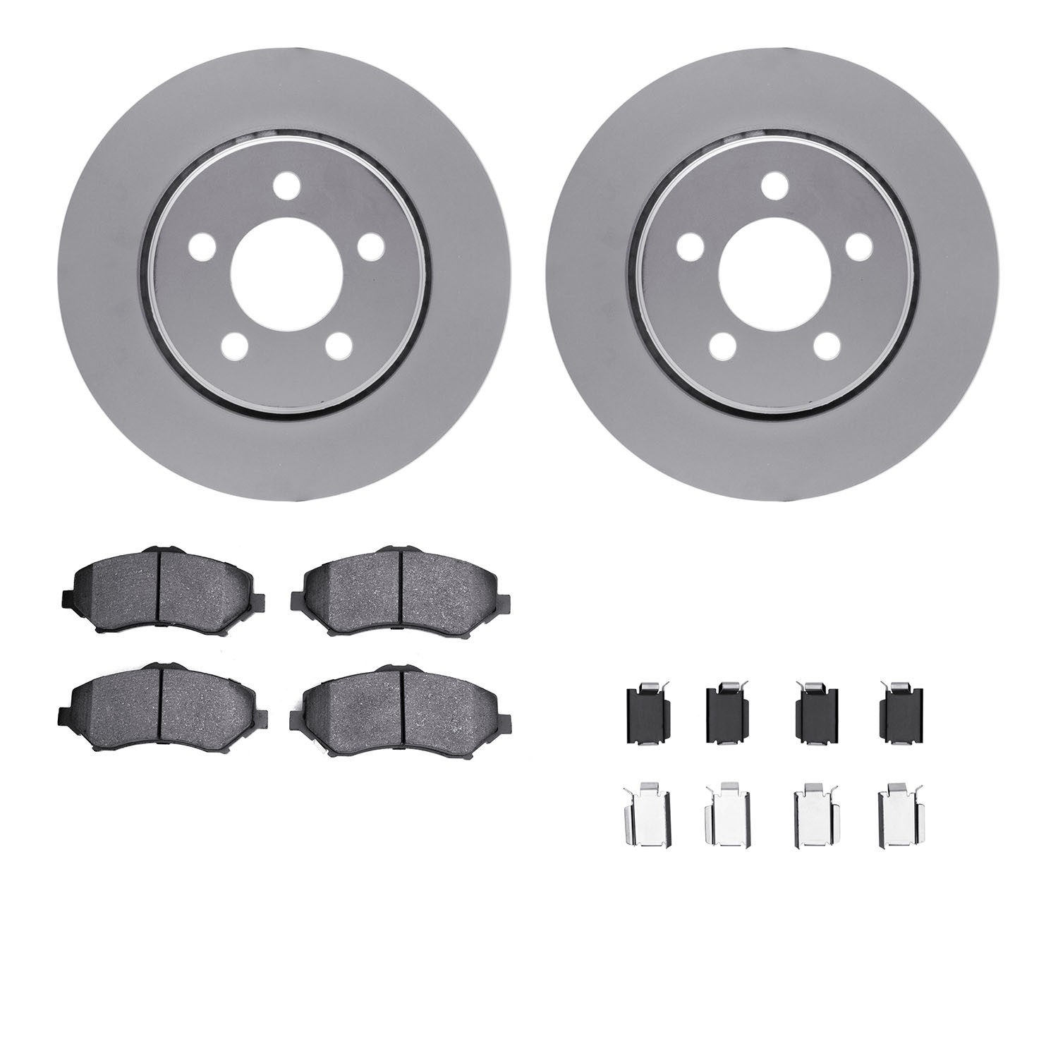 DFC GEOSPEC Coated Rotor- HD Brake Pad - Hardware