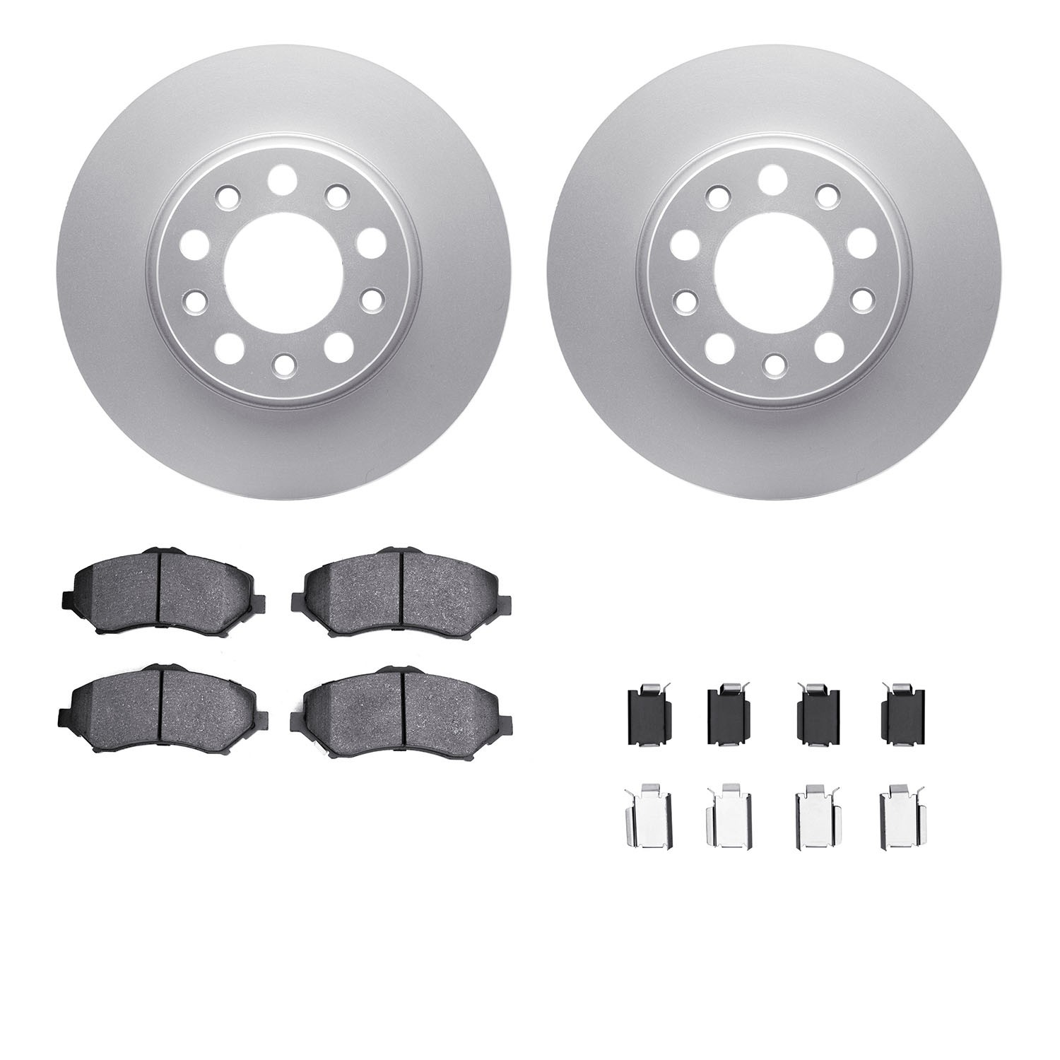 DFC GEOSPEC Coated Rotor- HD Brake Pad - Hardware