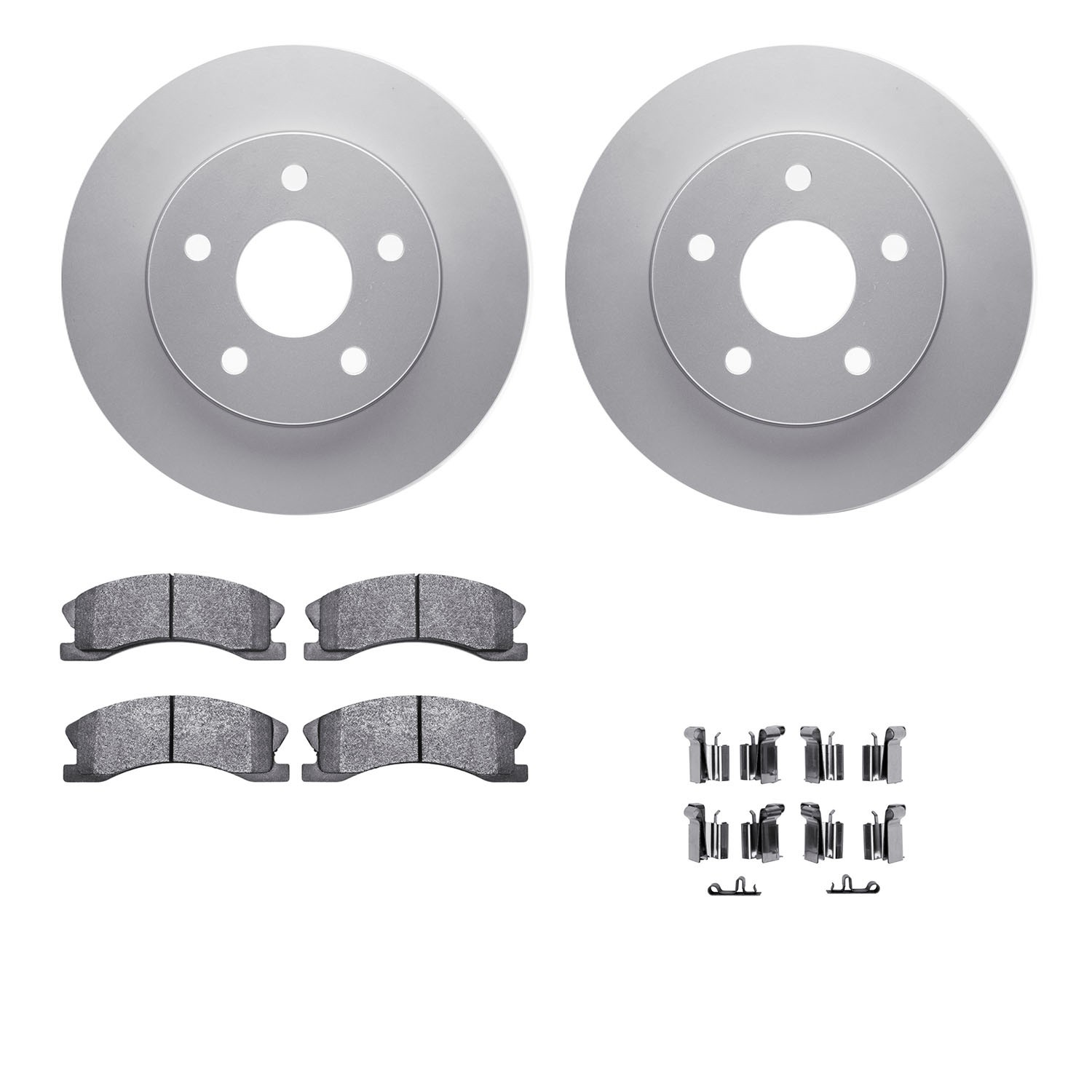 DFC GEOSPEC Coated Rotor- HD Brake Pad - Hardware