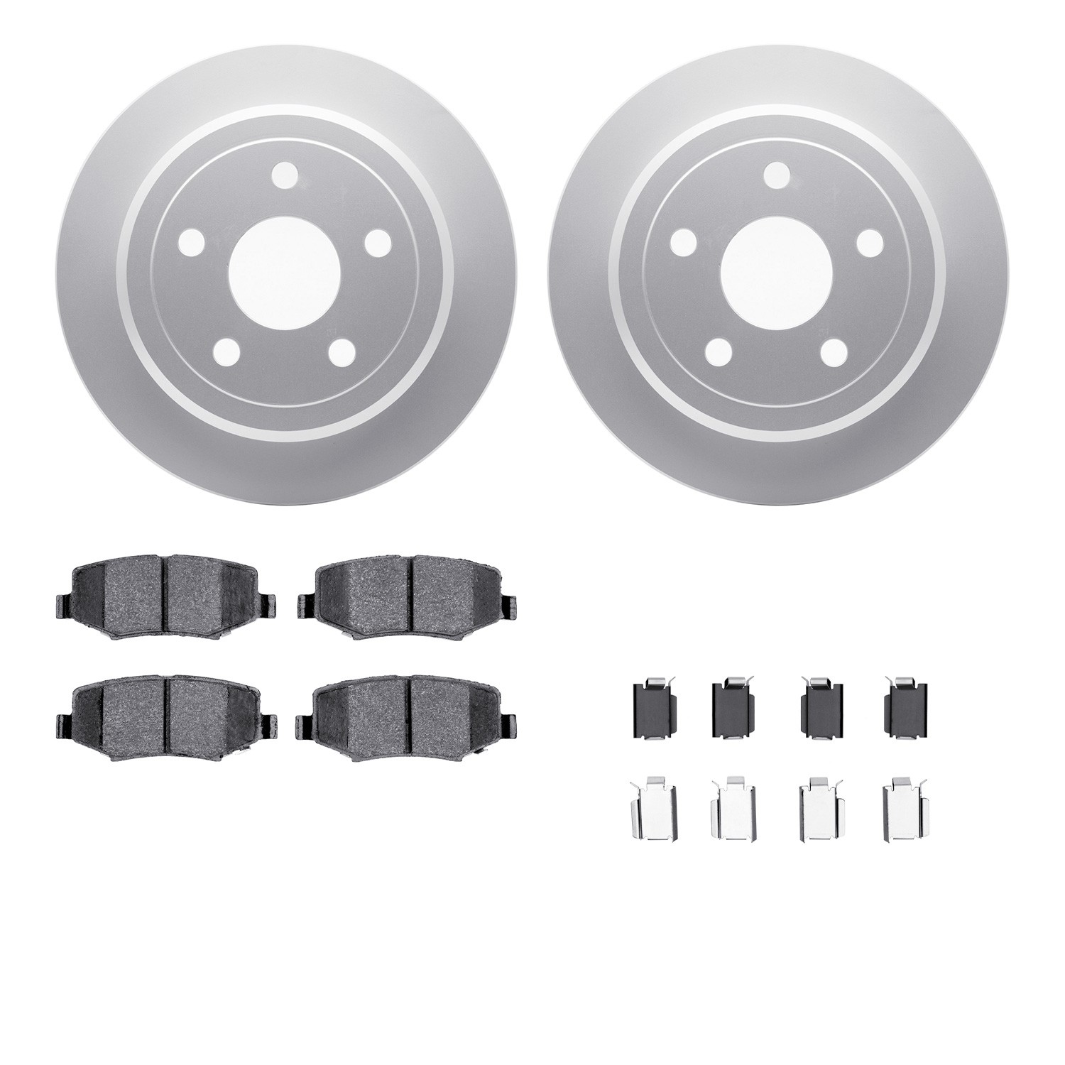 DFC GEOSPEC Coated Rotor- HD Brake Pad - Hardware