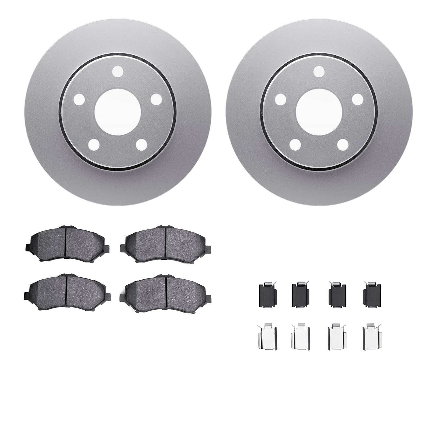 DFC GEOSPEC Coated Rotor- HD Brake Pad - Hardware