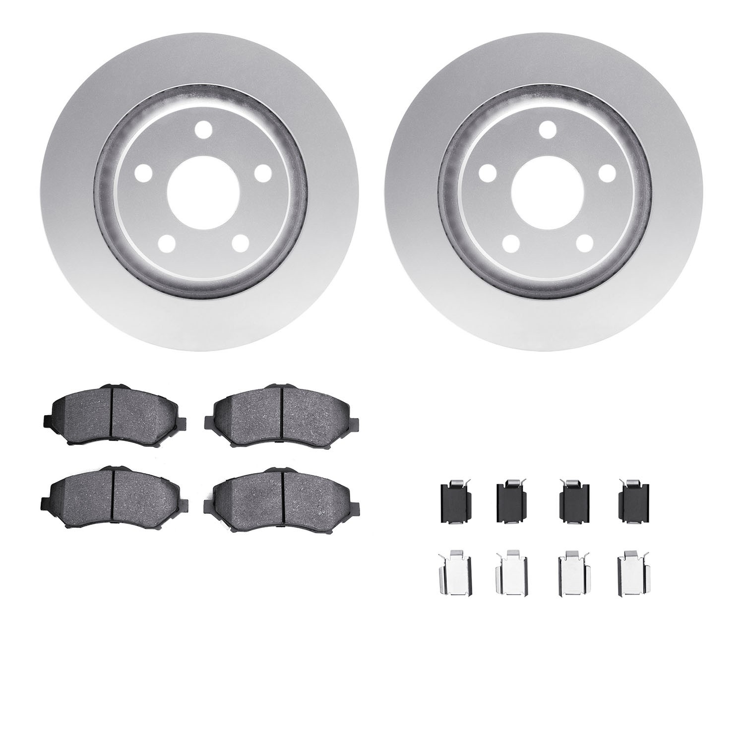 DFC GEOSPEC Coated Rotor- HD Brake Pad - Hardware