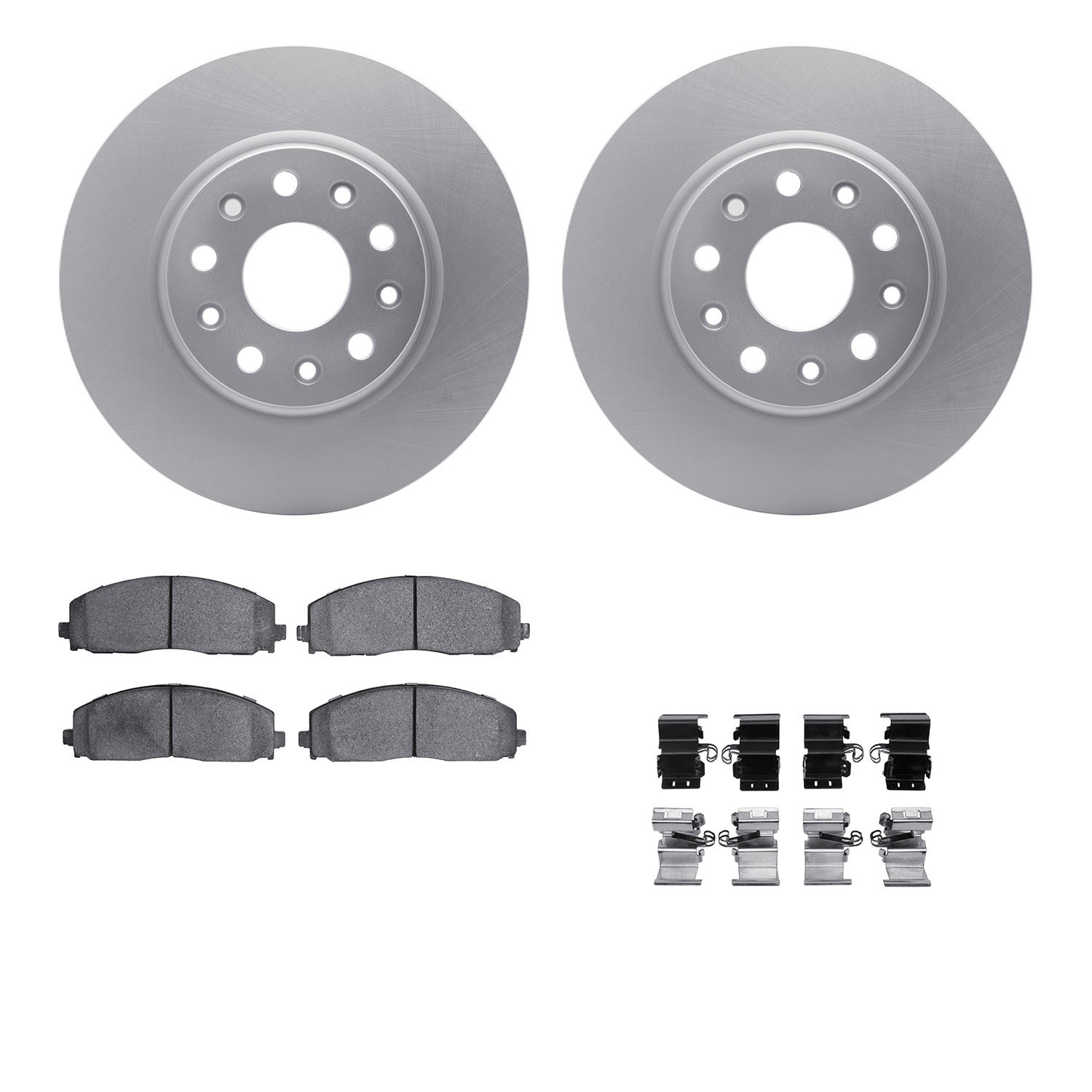 DFC GEOSPEC Coated Rotor- HD Brake Pad - Hardware