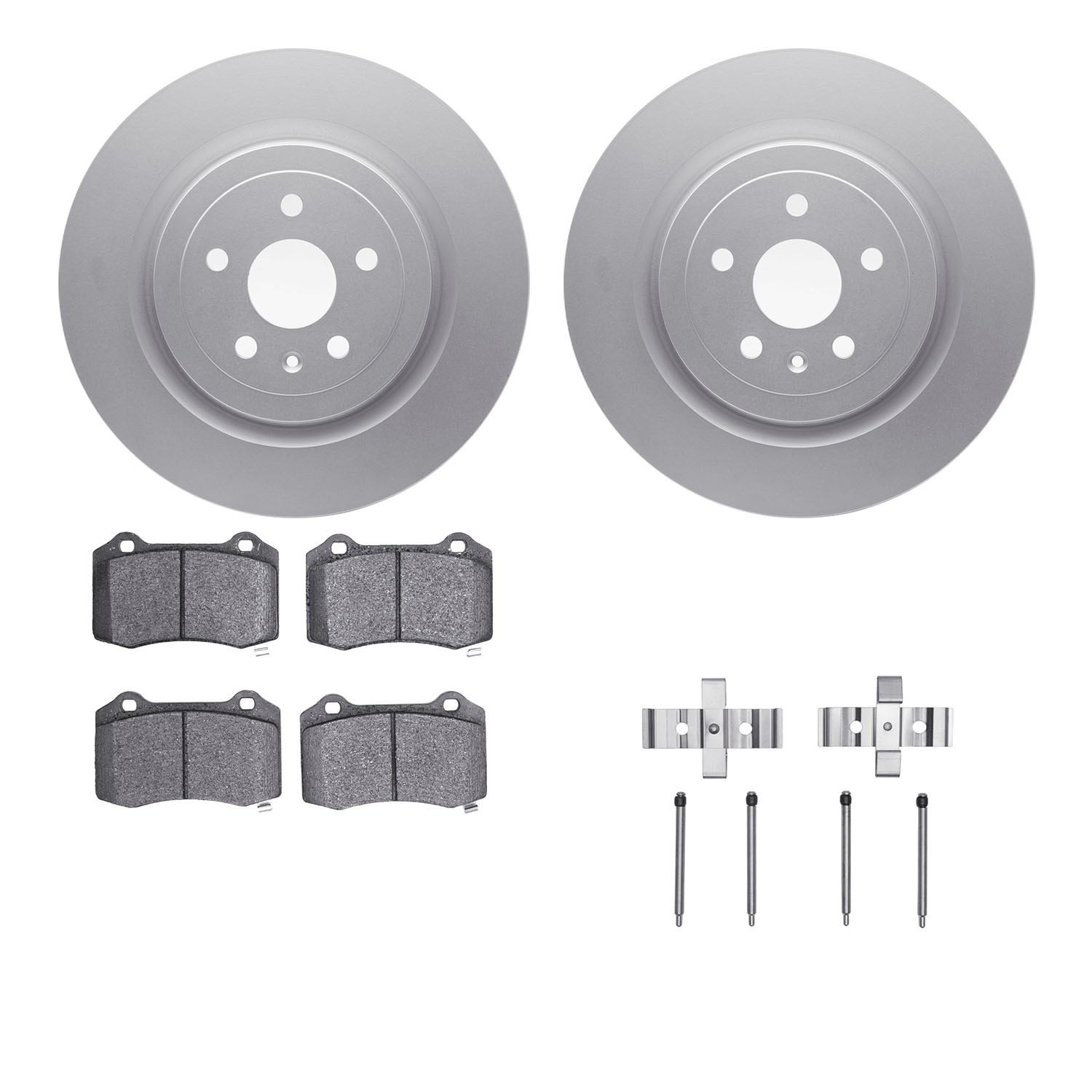 DFC GEOSPEC Coated Rotor- HD Brake Pad - Hardware