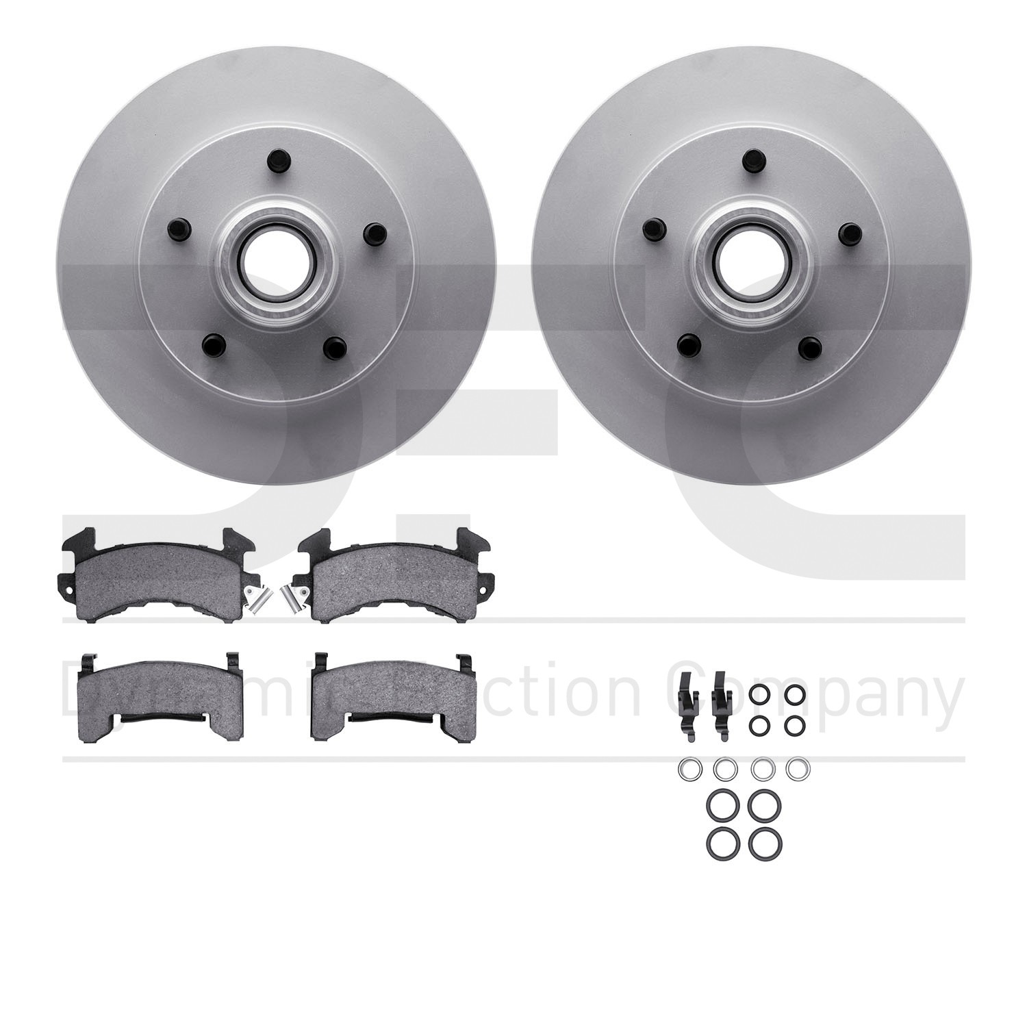 DFC GEOSPEC Coated Rotor- HD Brake Pad - Hardware