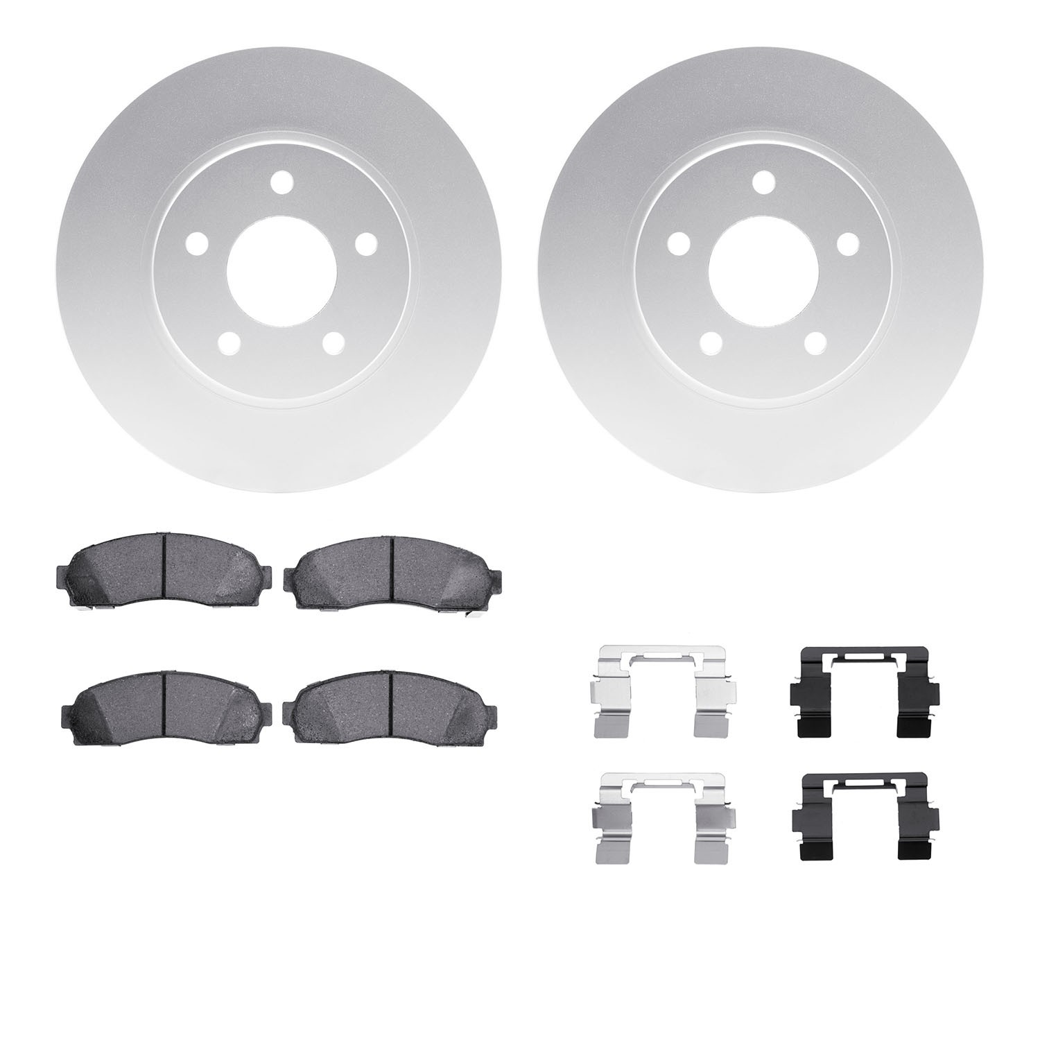 DFC GEOSPEC Coated Rotor- HD Brake Pad - Hardware