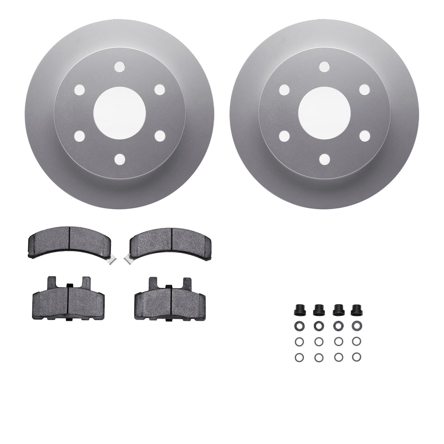 DFC GEOSPEC Coated Rotor- HD Brake Pad - Hardware