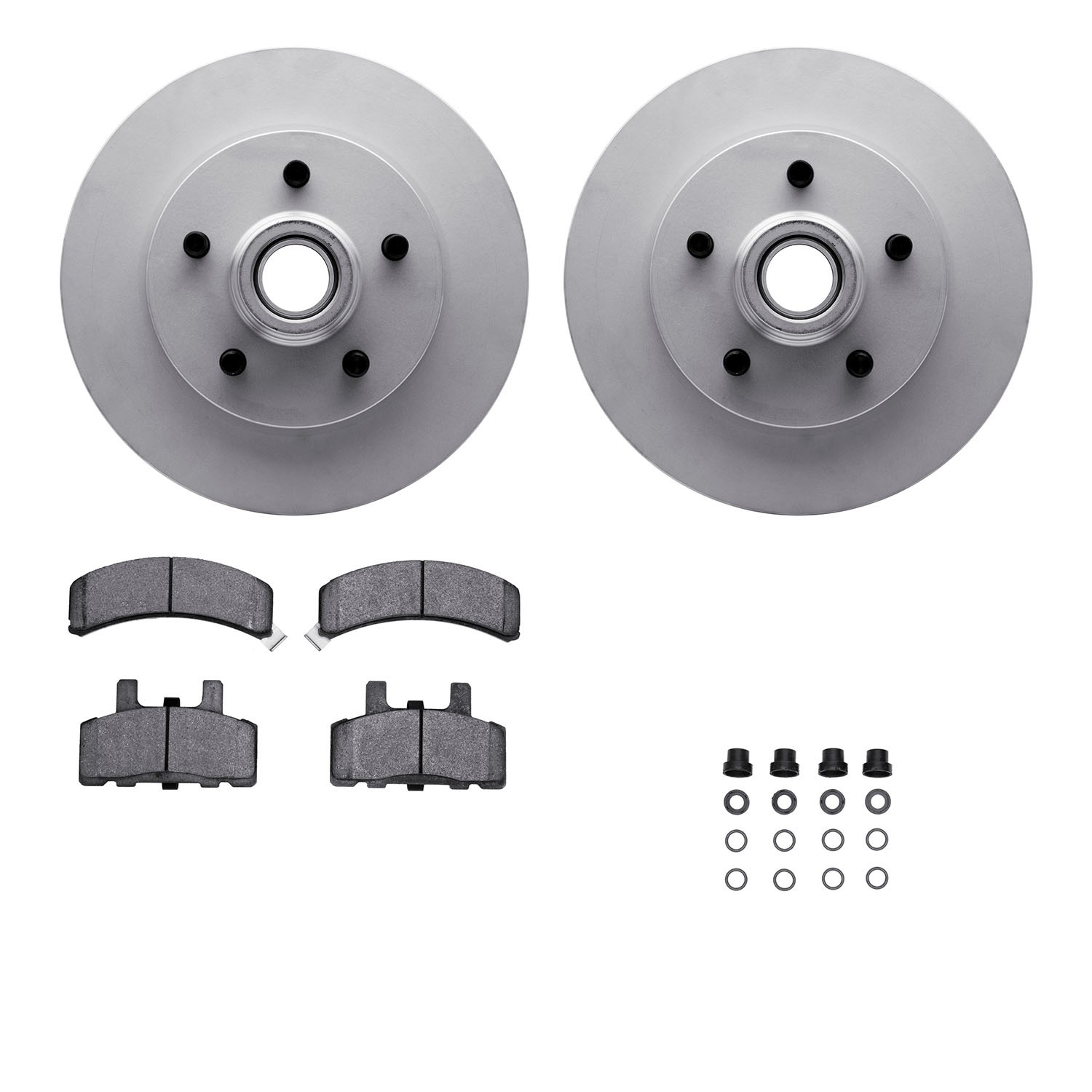DFC GEOSPEC Coated Rotor- HD Brake Pad - Hardware