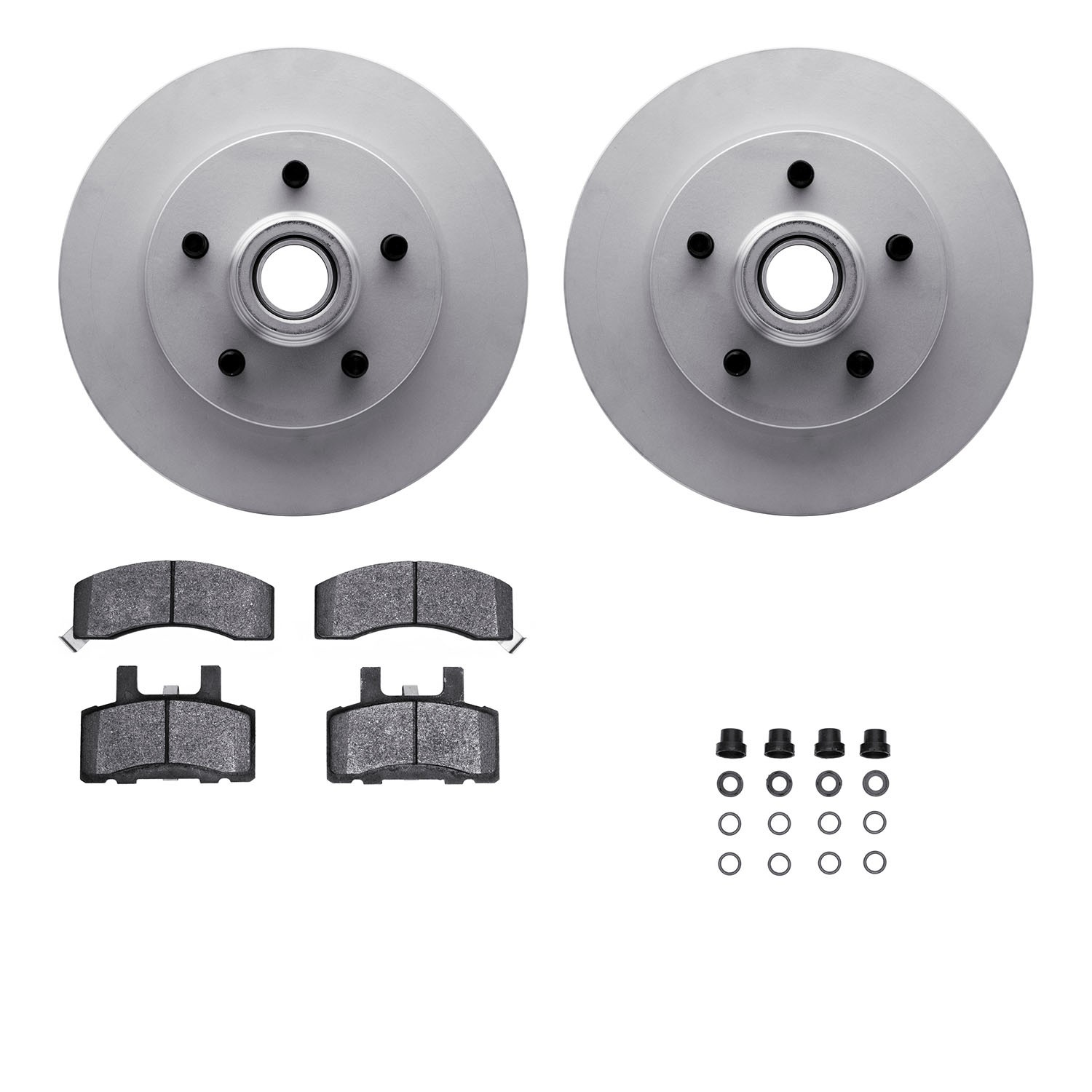 DFC GEOSPEC Coated Rotor- HD Brake Pad - Hardware