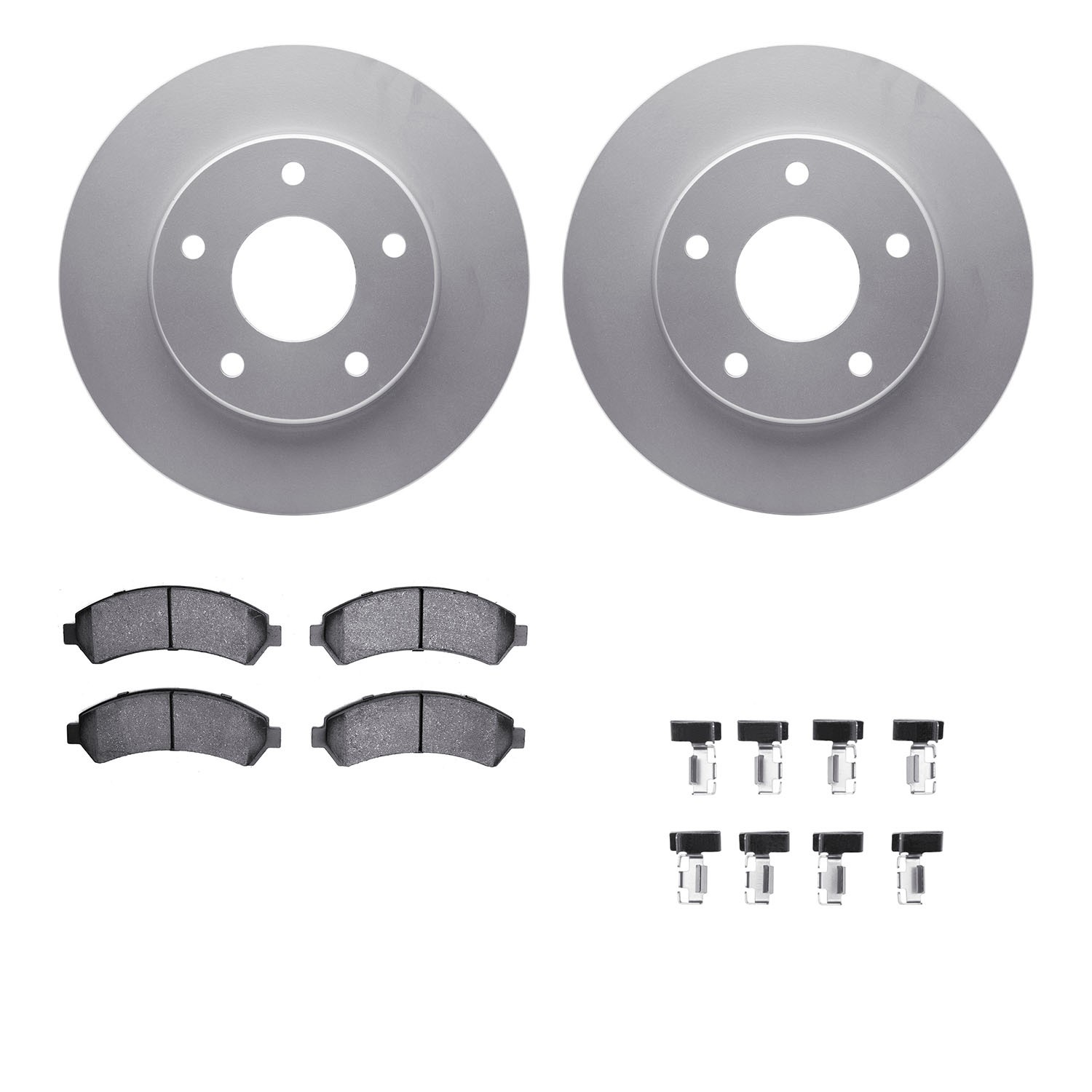 DFC GEOSPEC Coated Rotor- HD Brake Pad - Hardware