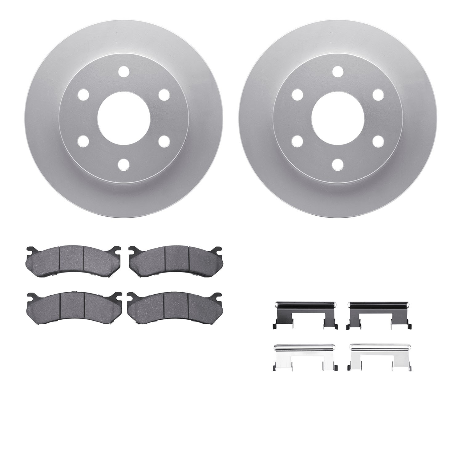 DFC GEOSPEC Coated Rotor- HD Brake Pad - Hardware