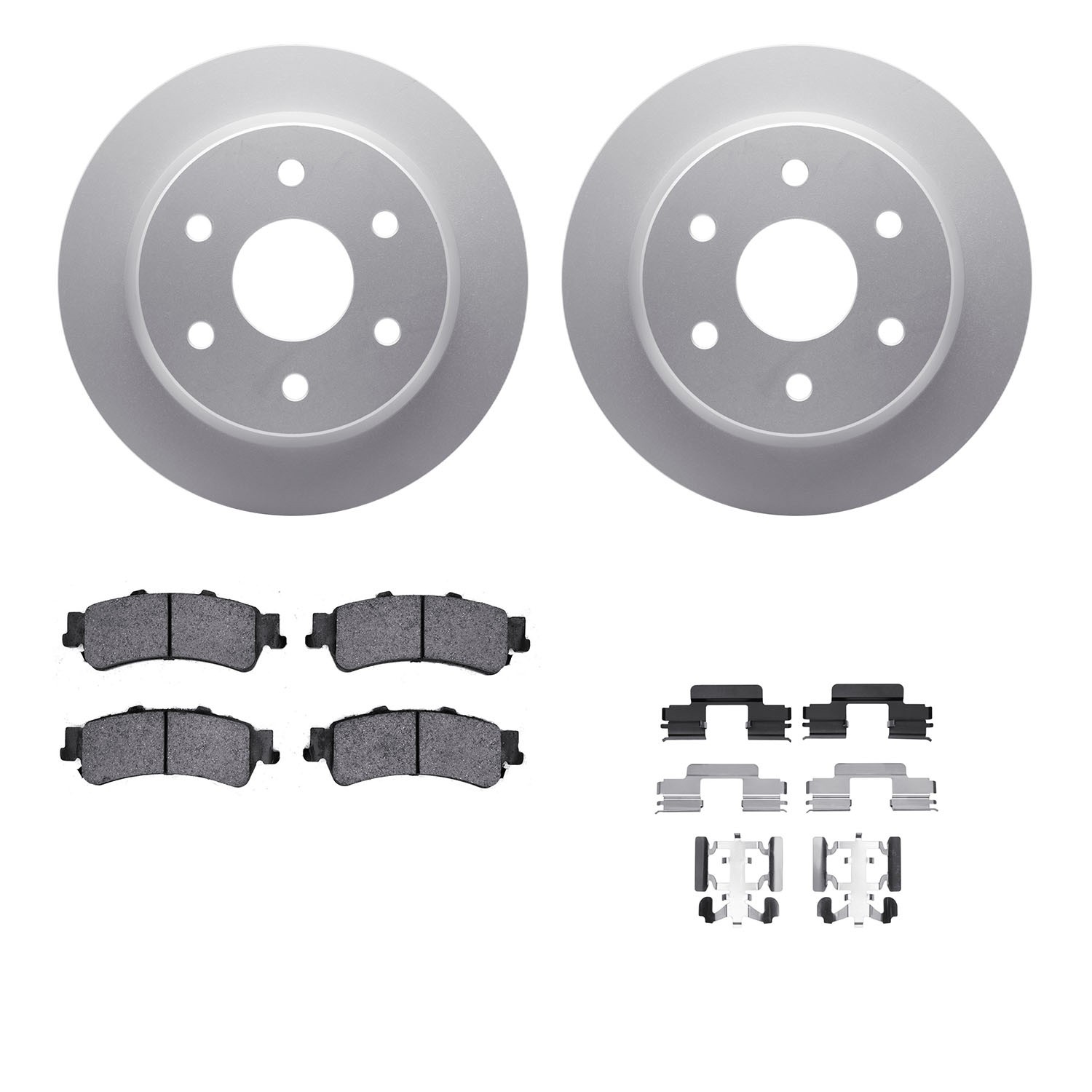 DFC GEOSPEC Coated Rotor- HD Brake Pad - Hardware