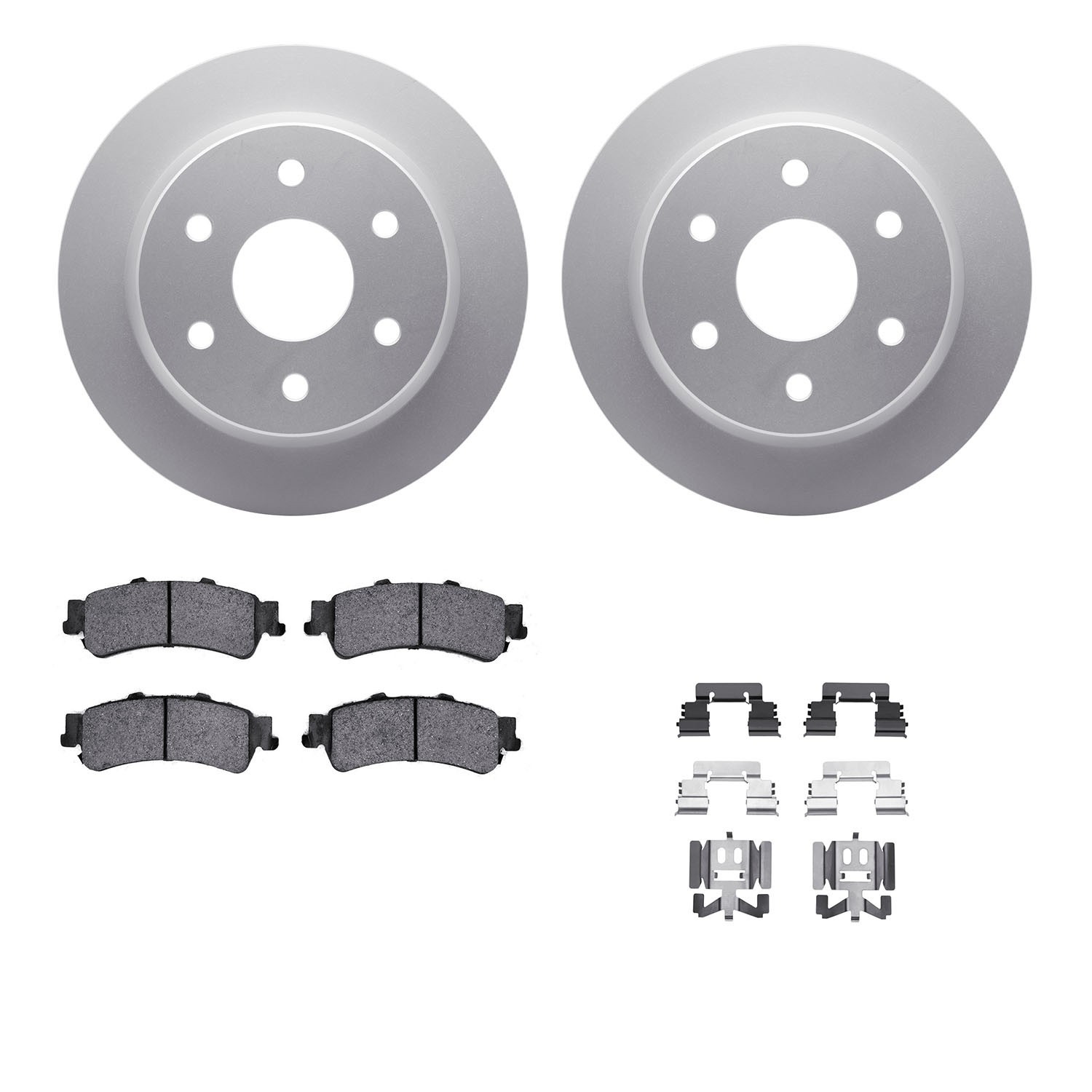 DFC GEOSPEC Coated Rotor- HD Brake Pad - Hardware