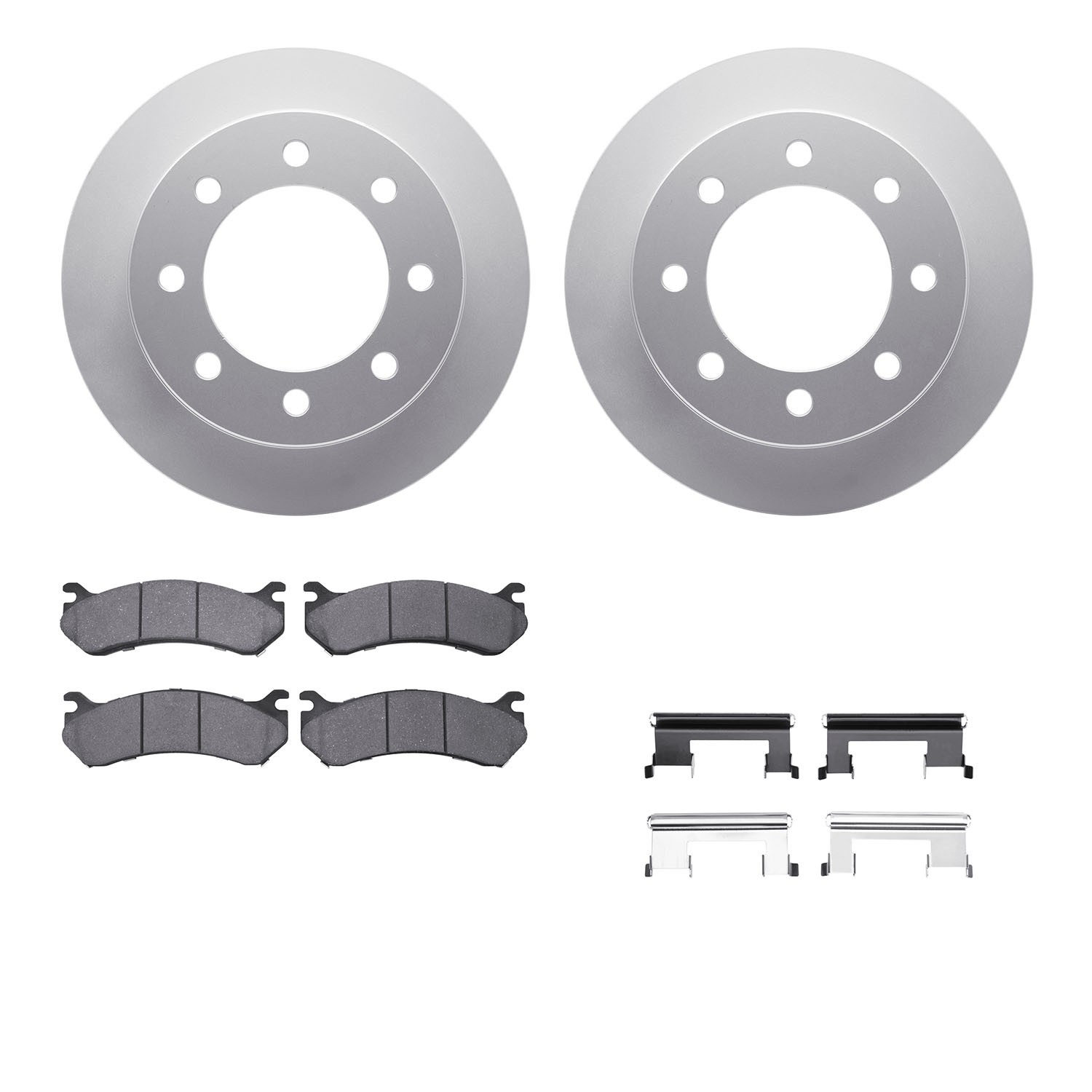 DFC GEOSPEC Coated Rotor- HD Brake Pad - Hardware