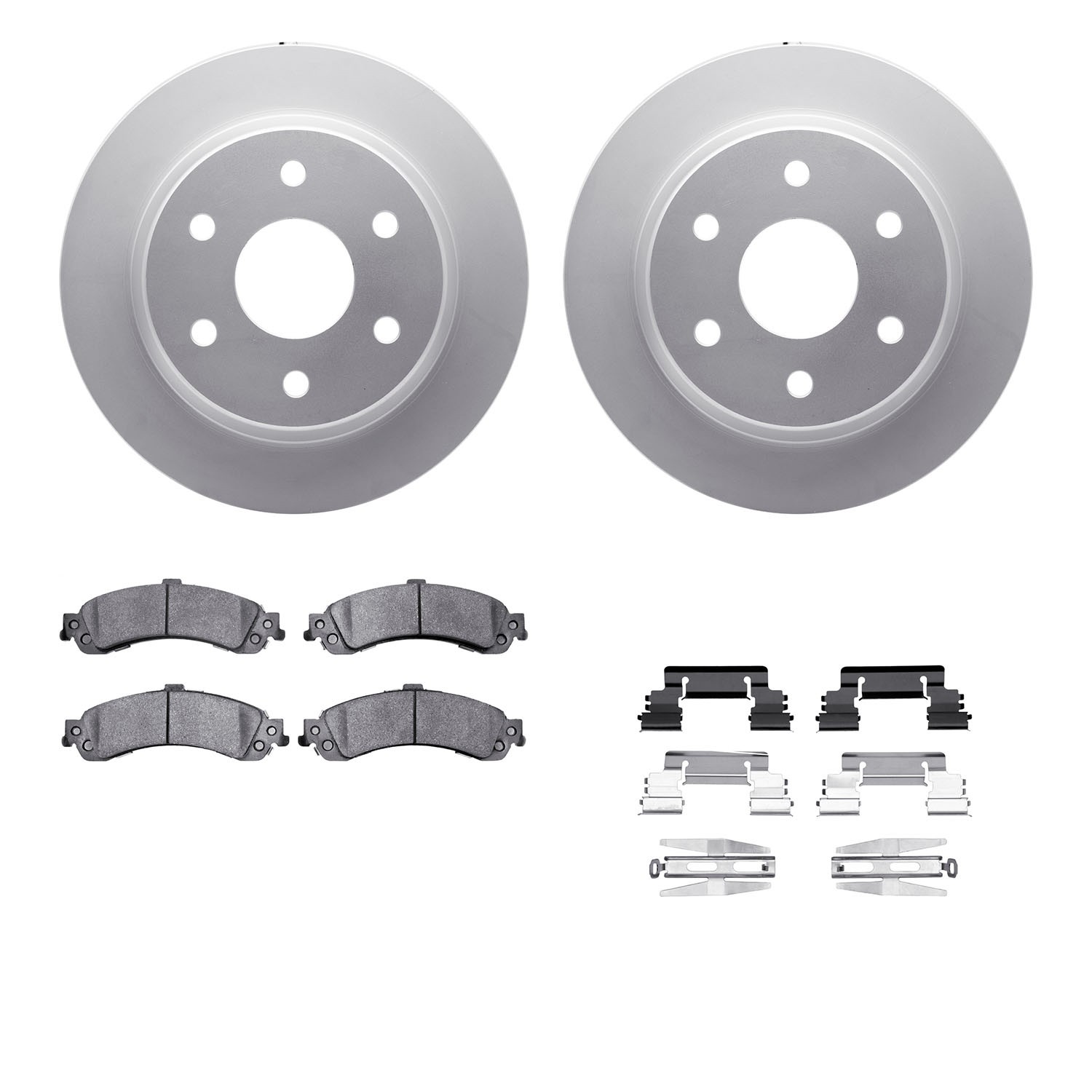 DFC GEOSPEC Coated Rotor- HD Brake Pad - Hardware