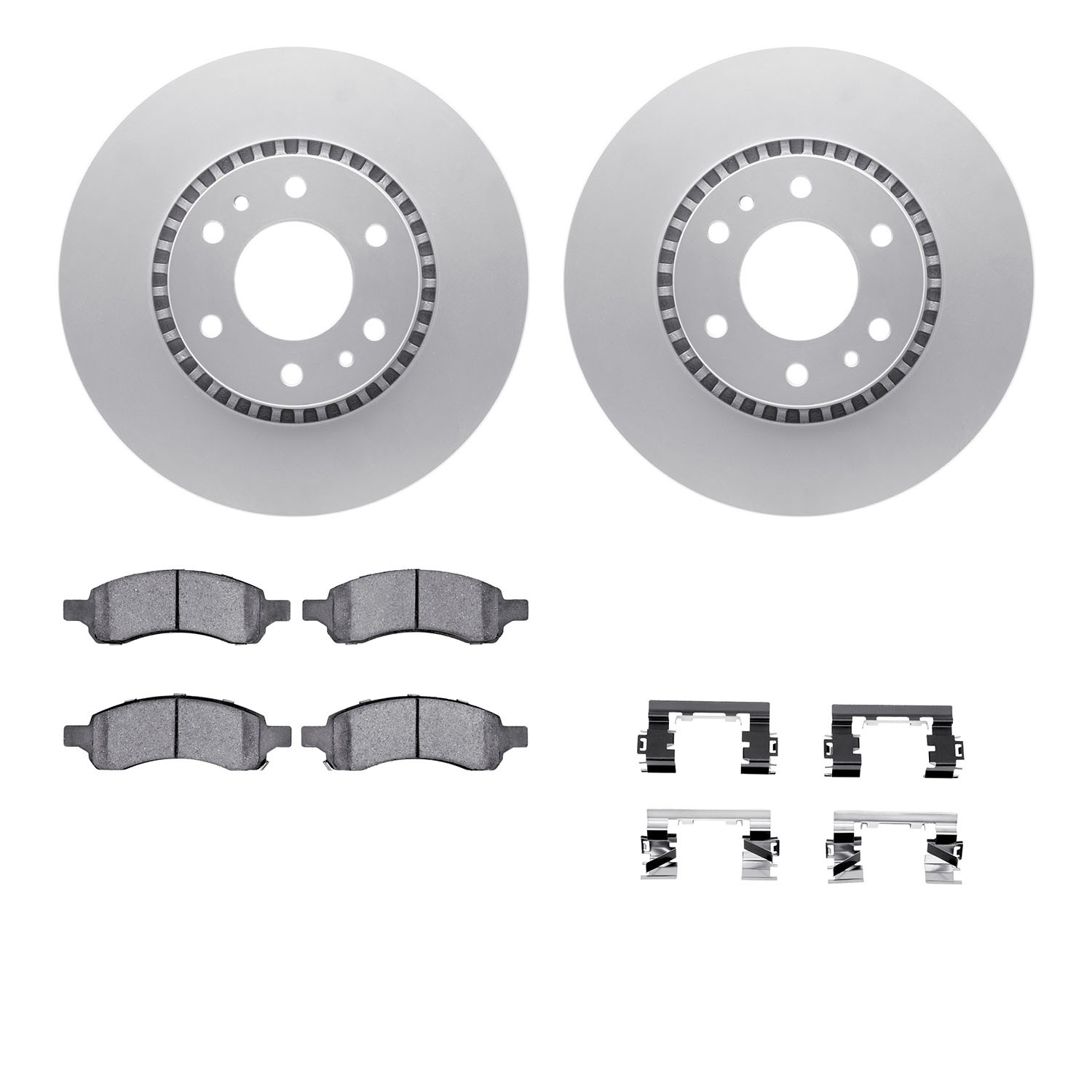 DFC GEOSPEC Coated Rotor- HD Brake Pad - Hardware