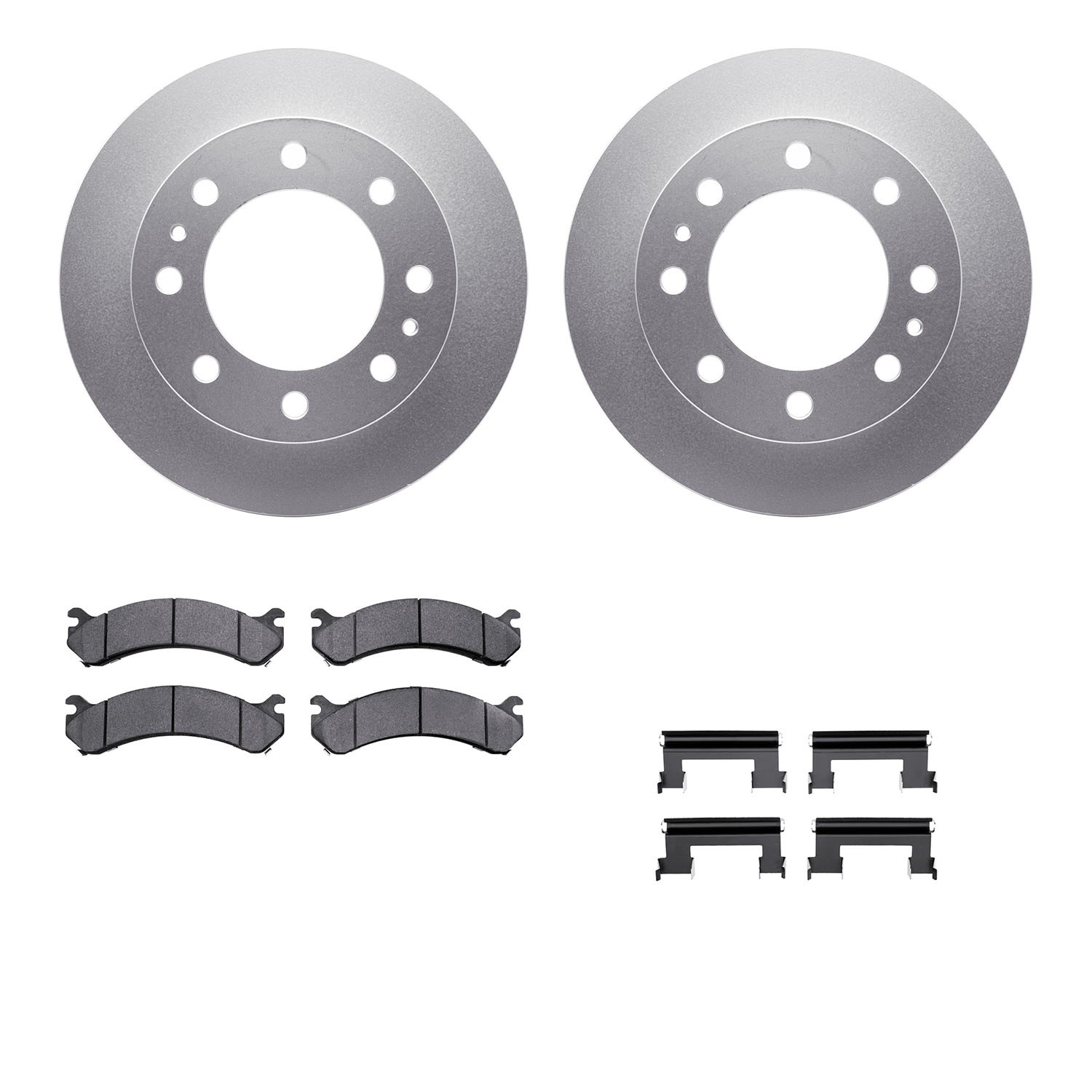 DFC GEOSPEC Coated Rotor- HD Brake Pad - Hardware