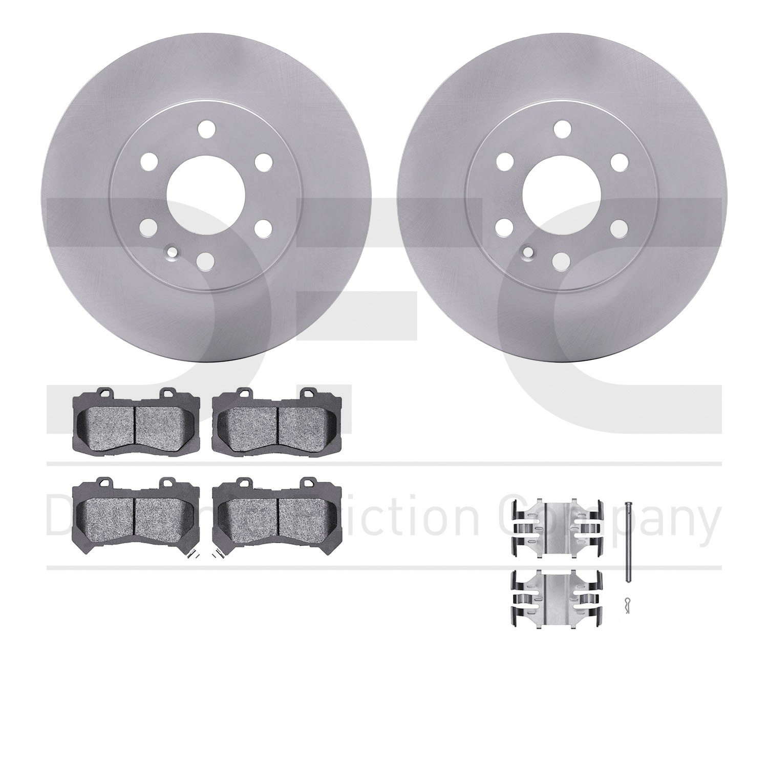 DFC GEOSPEC Coated Rotor- HD Brake Pad - Hardware