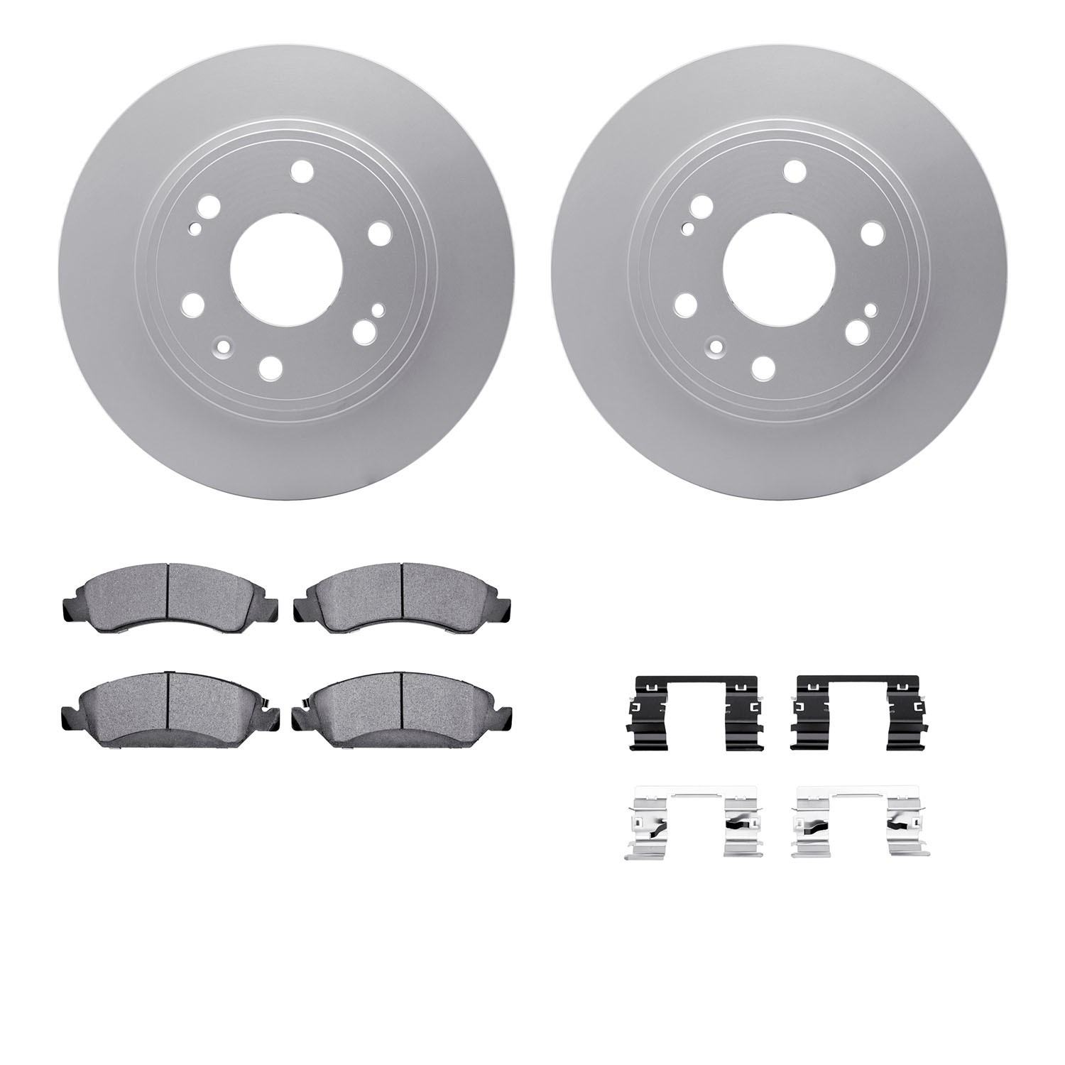 DFC GEOSPEC Coated Rotor- HD Brake Pad - Hardware