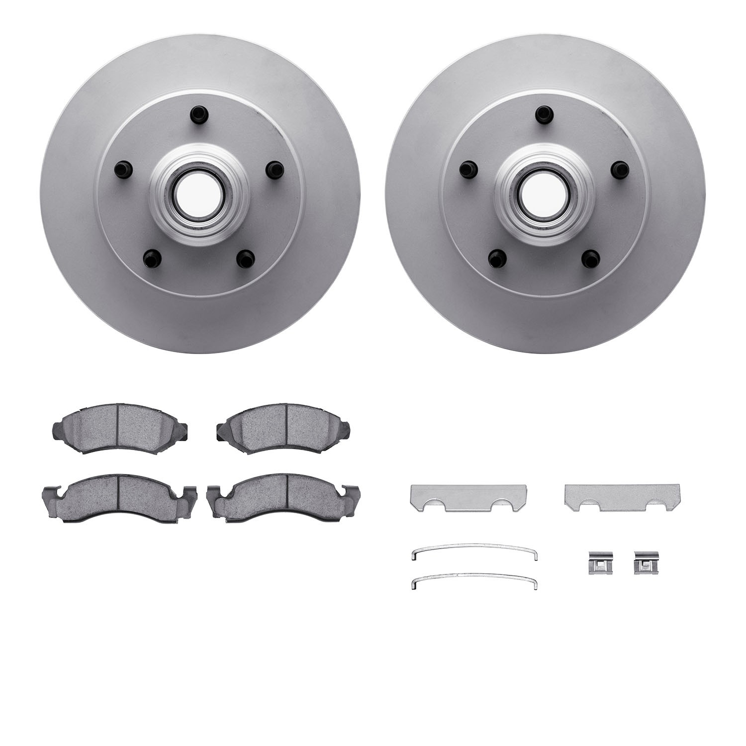 DFC GEOSPEC Coated Rotor- HD Brake Pad - Hardware