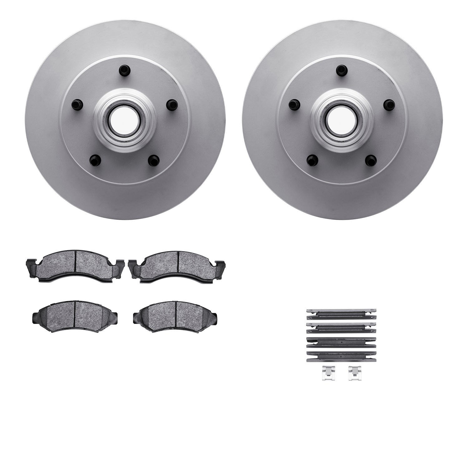 DFC GEOSPEC Coated Rotor- HD Brake Pad - Hardware
