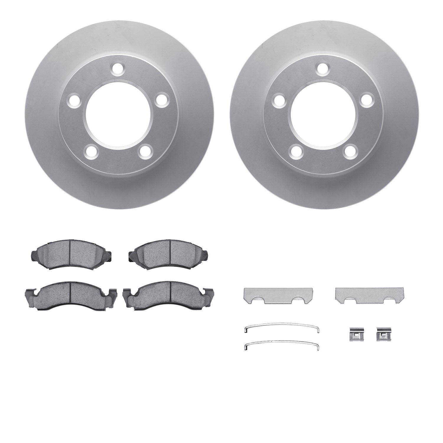 DFC GEOSPEC Coated Rotor- HD Brake Pad - Hardware