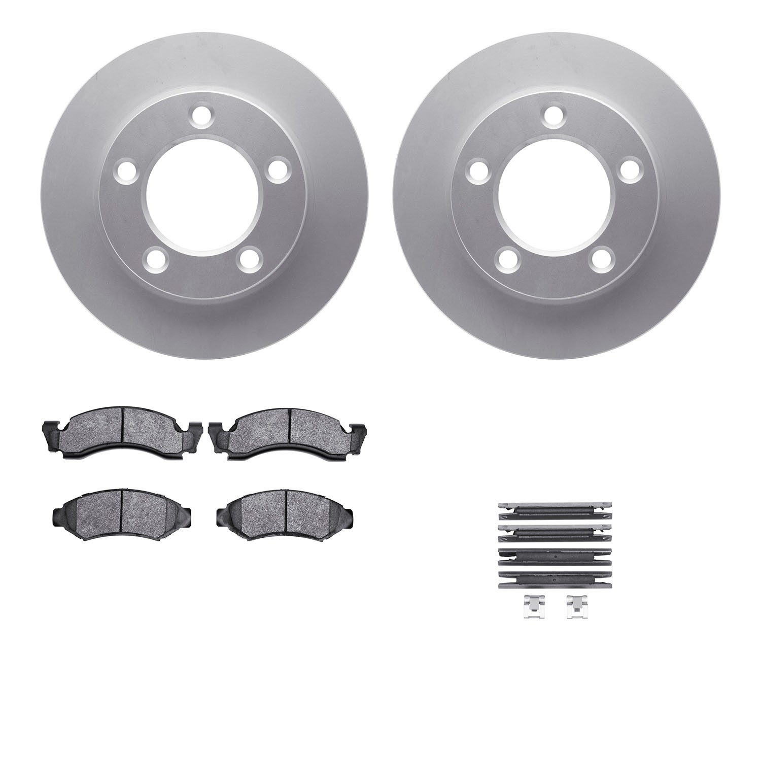 DFC GEOSPEC Coated Rotor- HD Brake Pad - Hardware