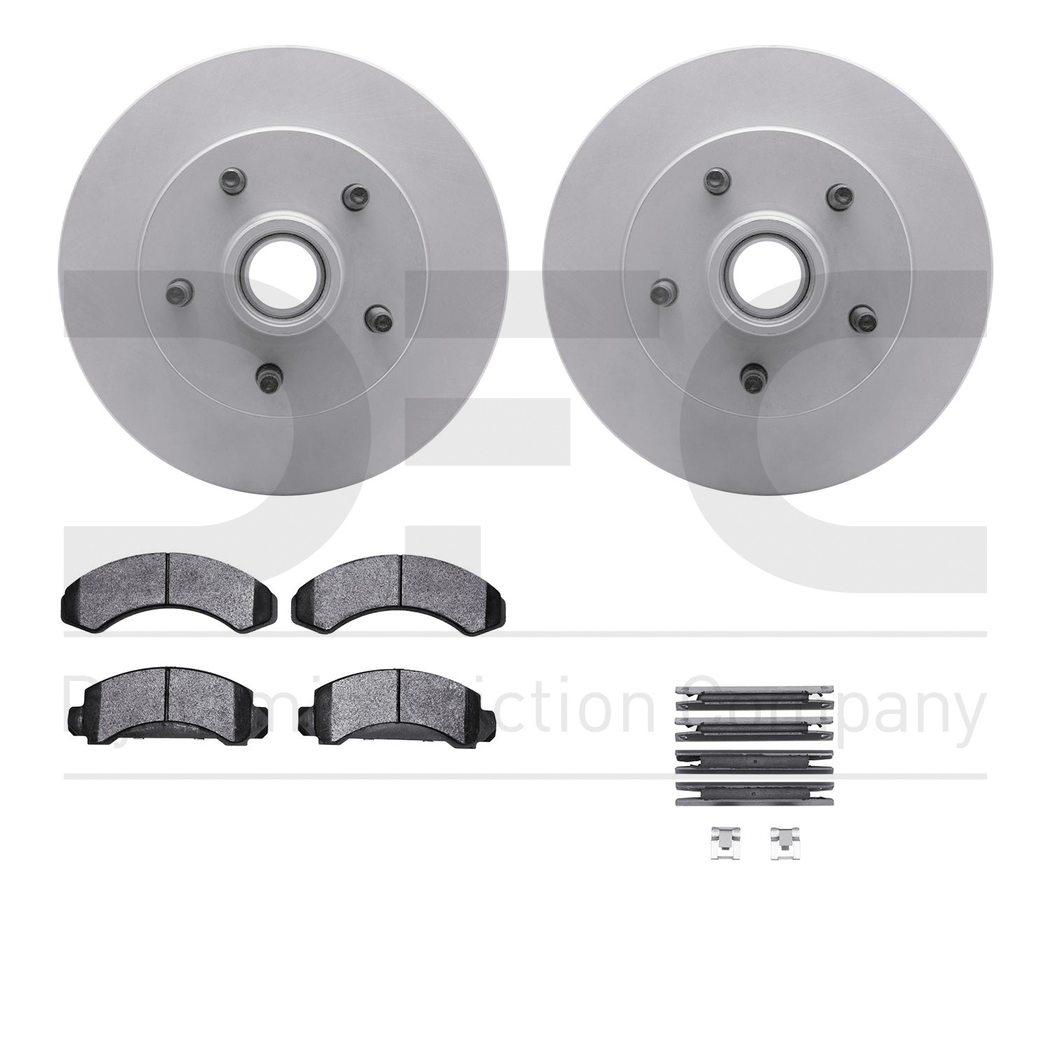 DFC GEOSPEC Coated Rotor- HD Brake Pad - Hardware