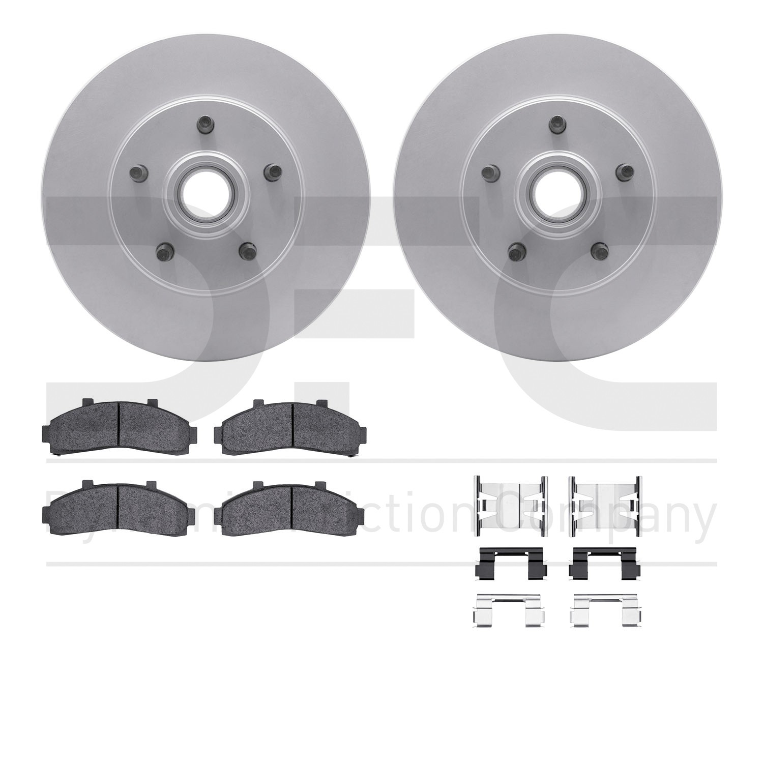 DFC GEOSPEC Coated Rotor- HD Brake Pad - Hardware