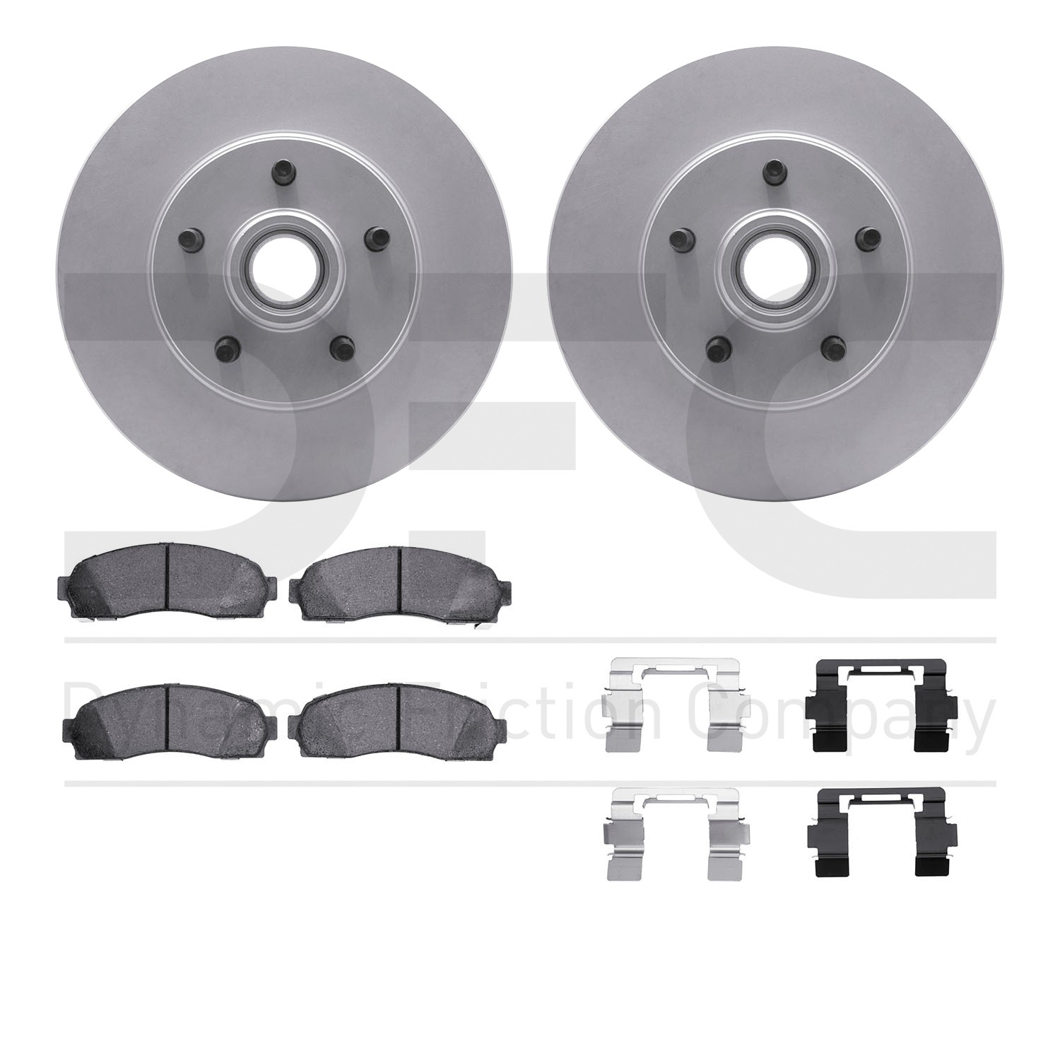 DFC GEOSPEC Coated Rotor- HD Brake Pad - Hardware