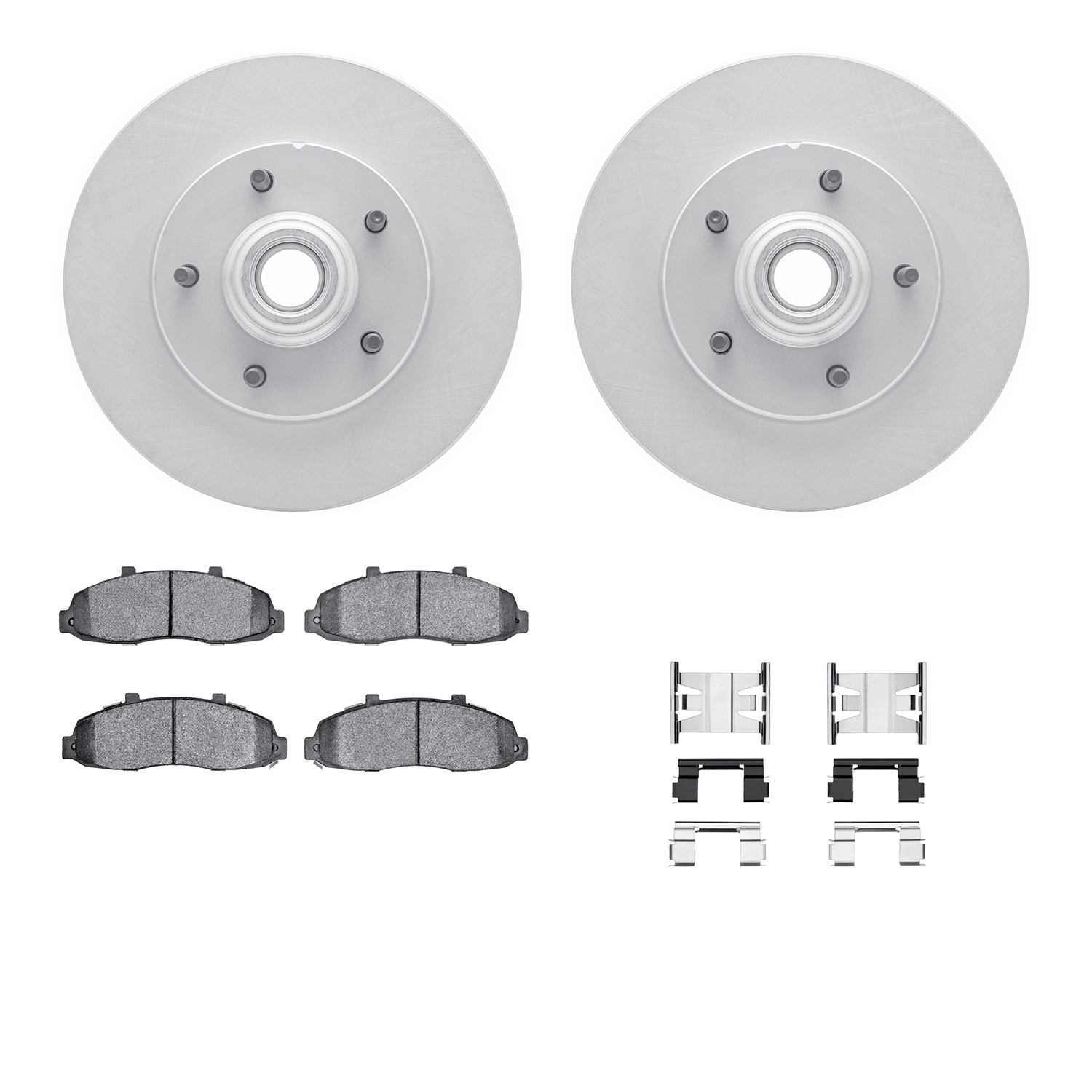 DFC GEOSPEC Coated Rotor- HD Brake Pad - Hardware