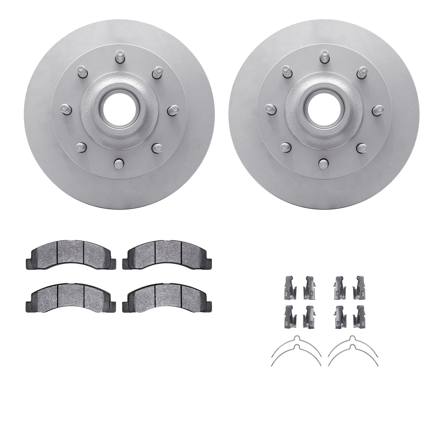 DFC GEOSPEC Coated Rotor- HD Brake Pad - Hardware