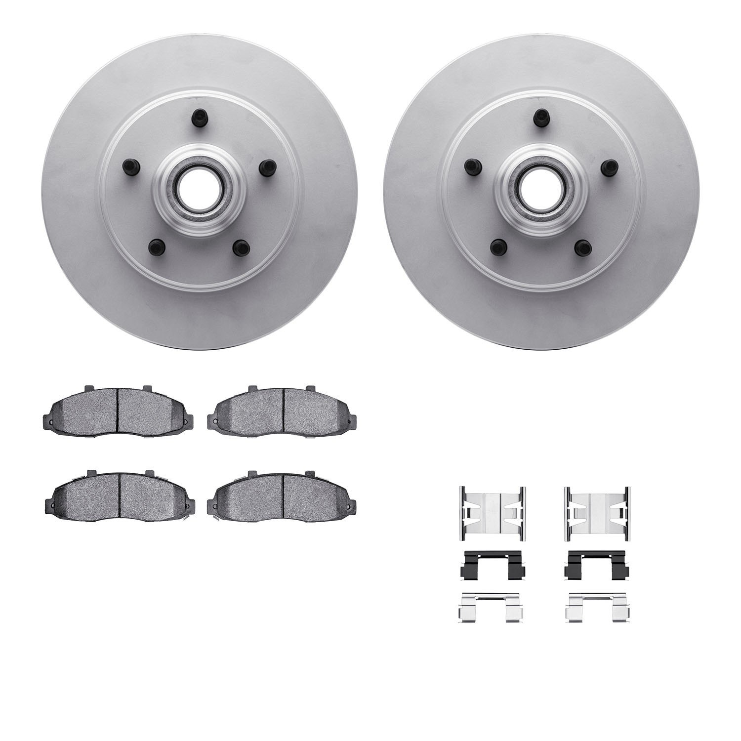 DFC GEOSPEC Coated Rotor- HD Brake Pad - Hardware