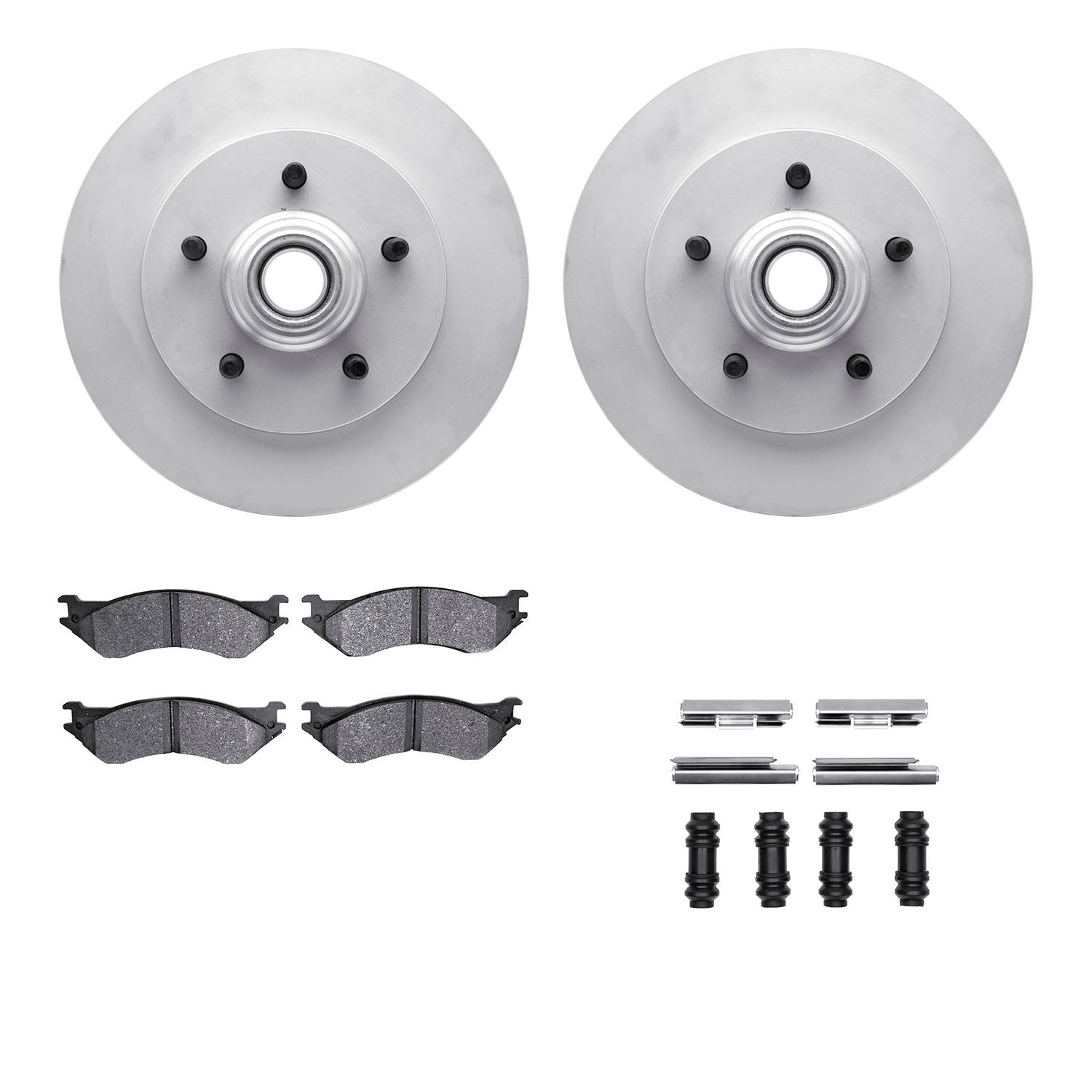 DFC GEOSPEC Coated Rotor- HD Brake Pad - Hardware