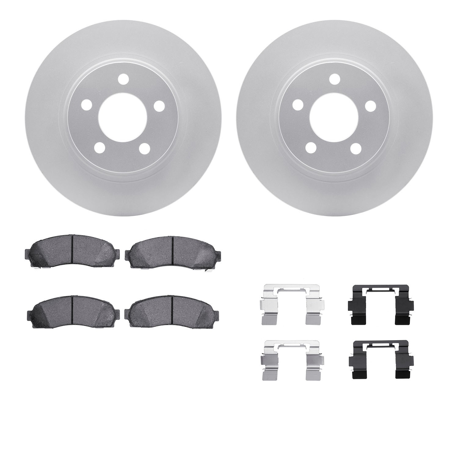 DFC GEOSPEC Coated Rotor- HD Brake Pad - Hardware