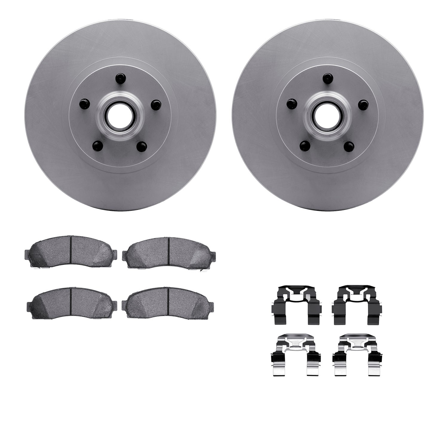 DFC GEOSPEC Coated Rotor- HD Brake Pad - Hardware
